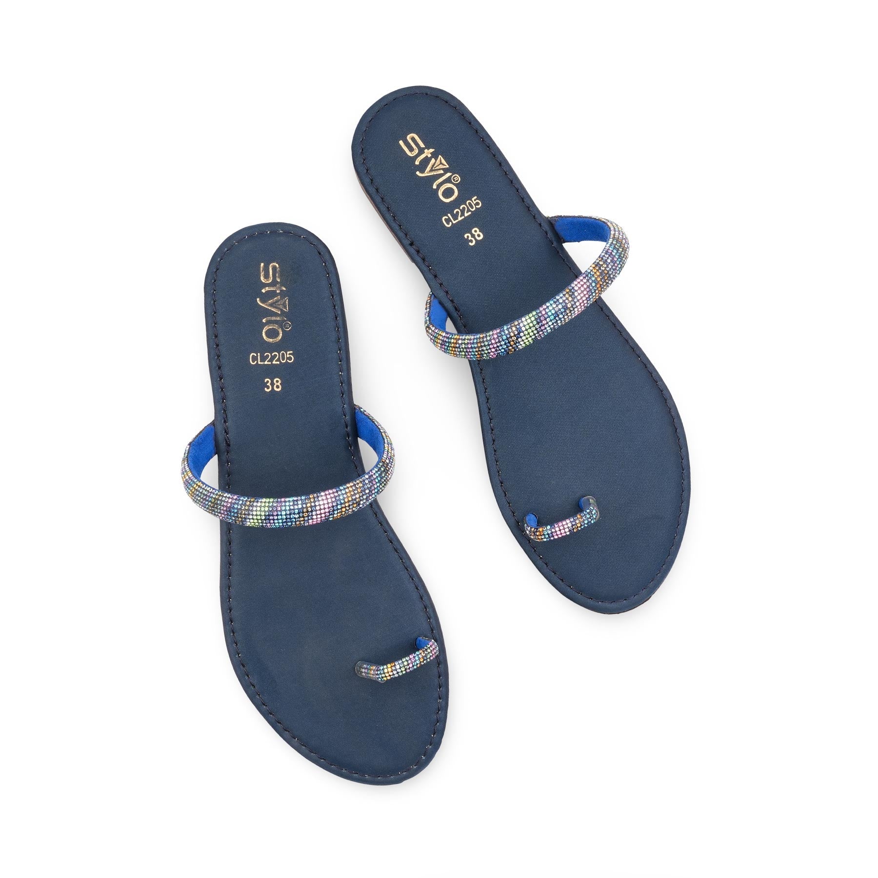 Navy Casual Chappal For Ladies CL2205 - Image 5