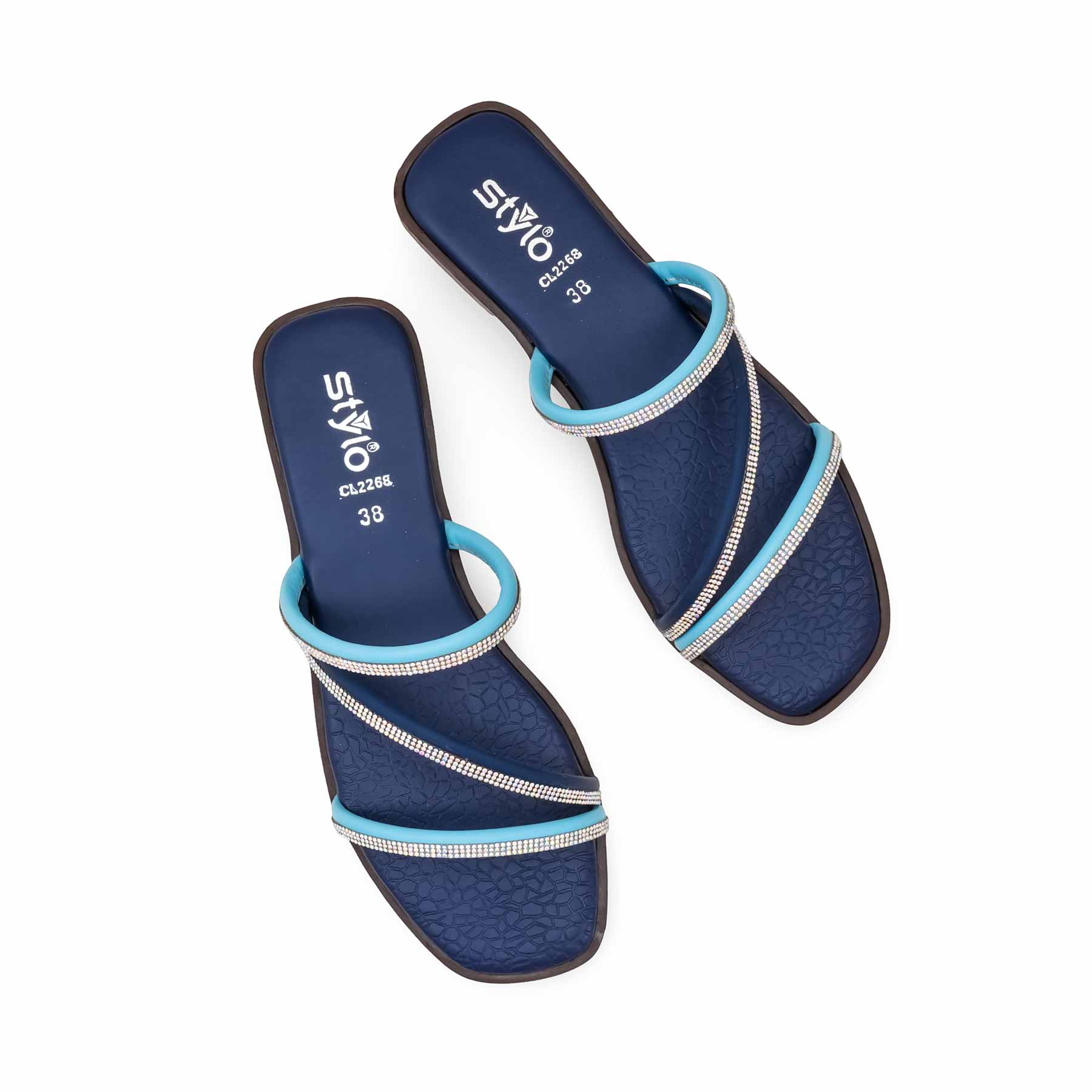 Navy Casual Chappal For Ladies CL2268 - Image 5