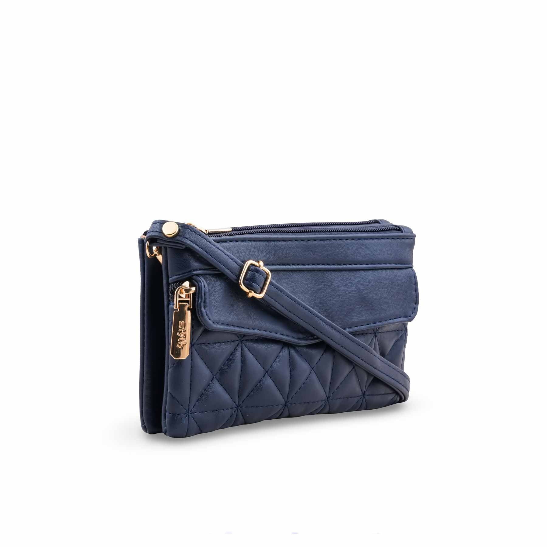 Navy Casual Pouch For Ladies P97681 - Image 3