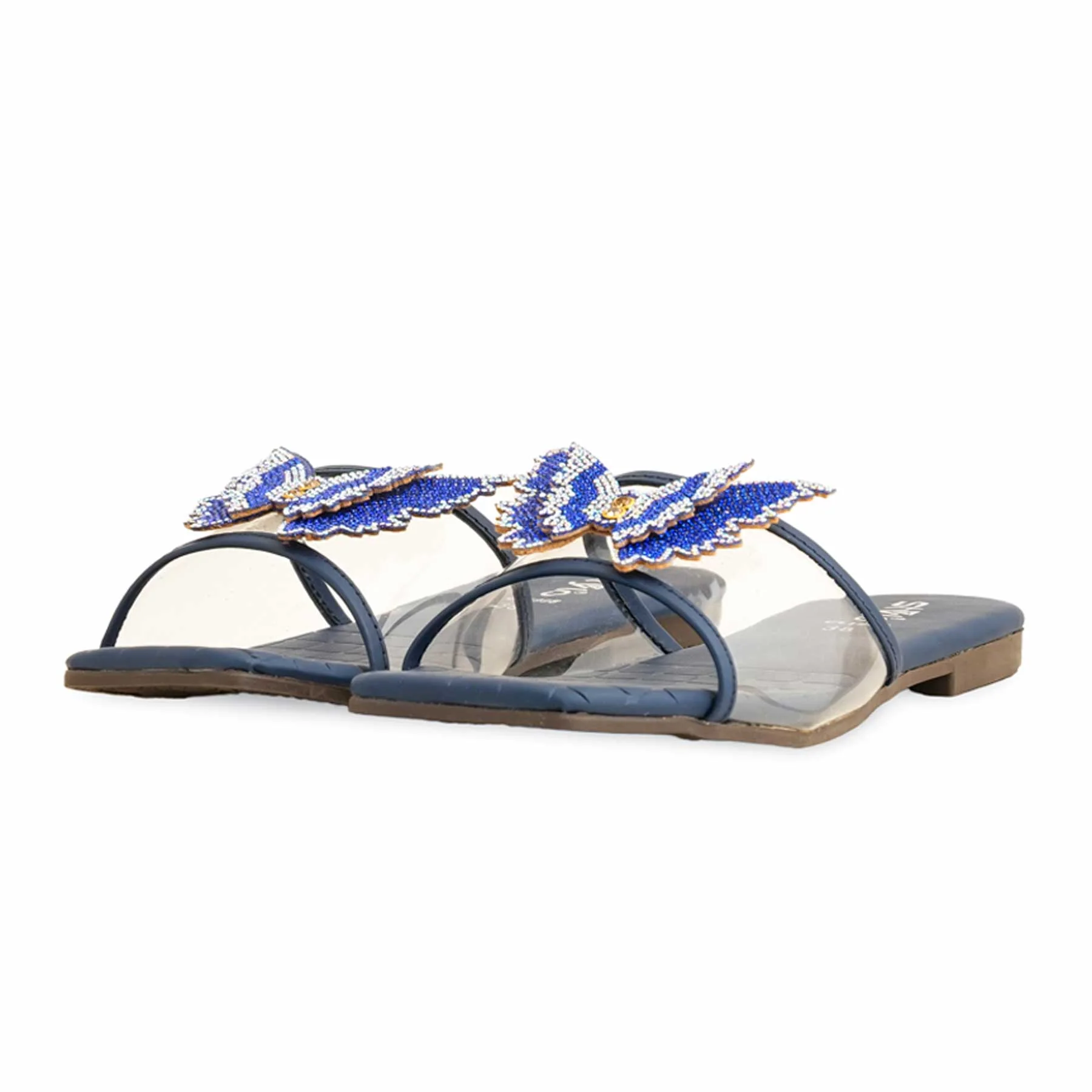 Navy Casual Slipper For Women CL1998 - Image 3