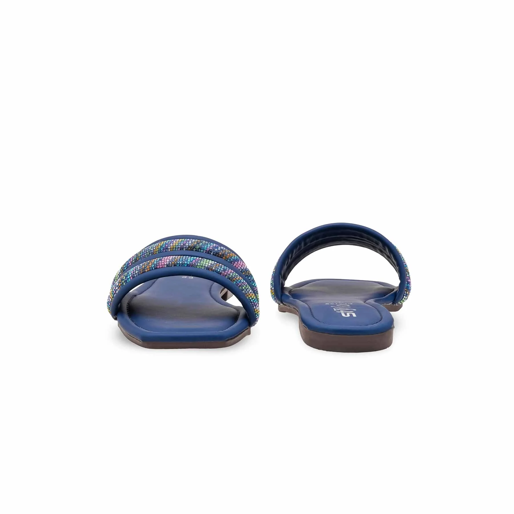 Navy Casual Slipper For Women CL2199 - Image 4