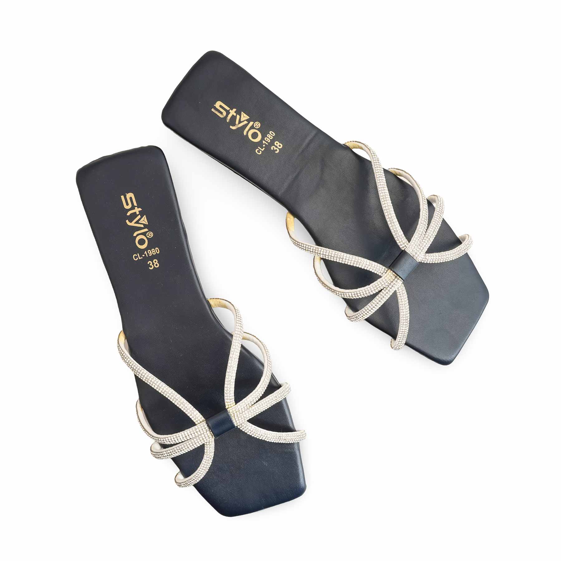 Navy Casual Slippers For Ladies CL1980 - Image 4