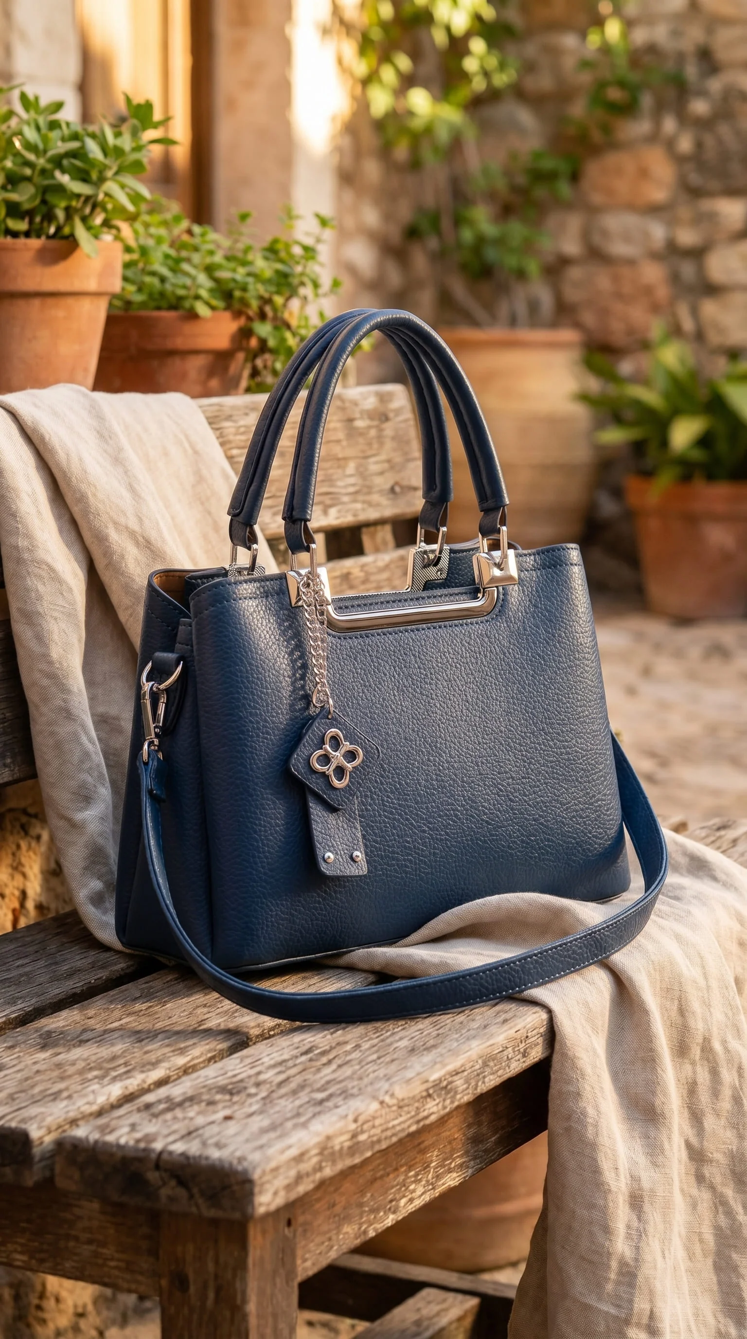 Navy Formal Hand Bag For Ladies P36558 - Image 3