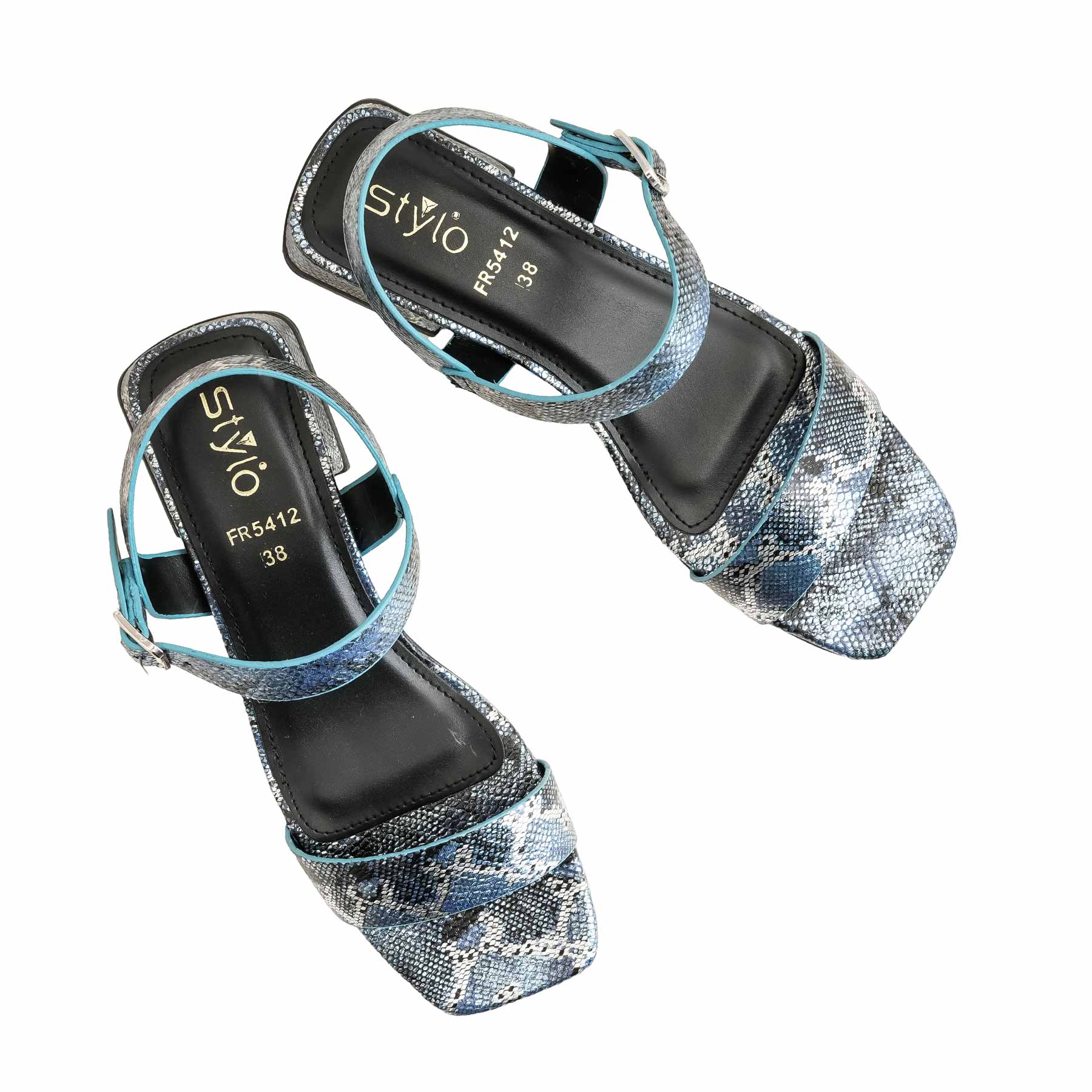 Navy Formal Sandal For Ladies FR5412 - Image 5
