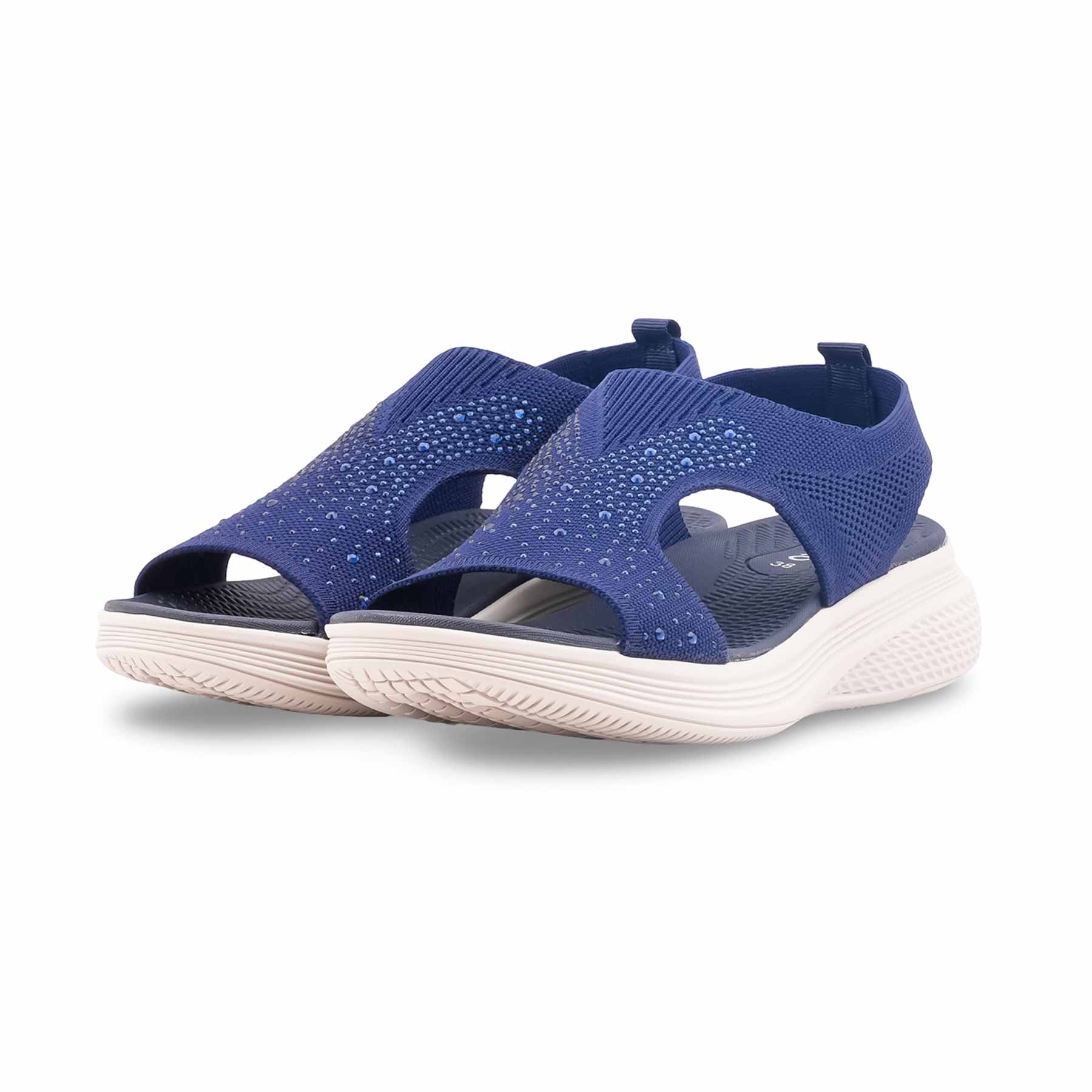 Navy Formal Sandal For Women PU0731 - Image 4