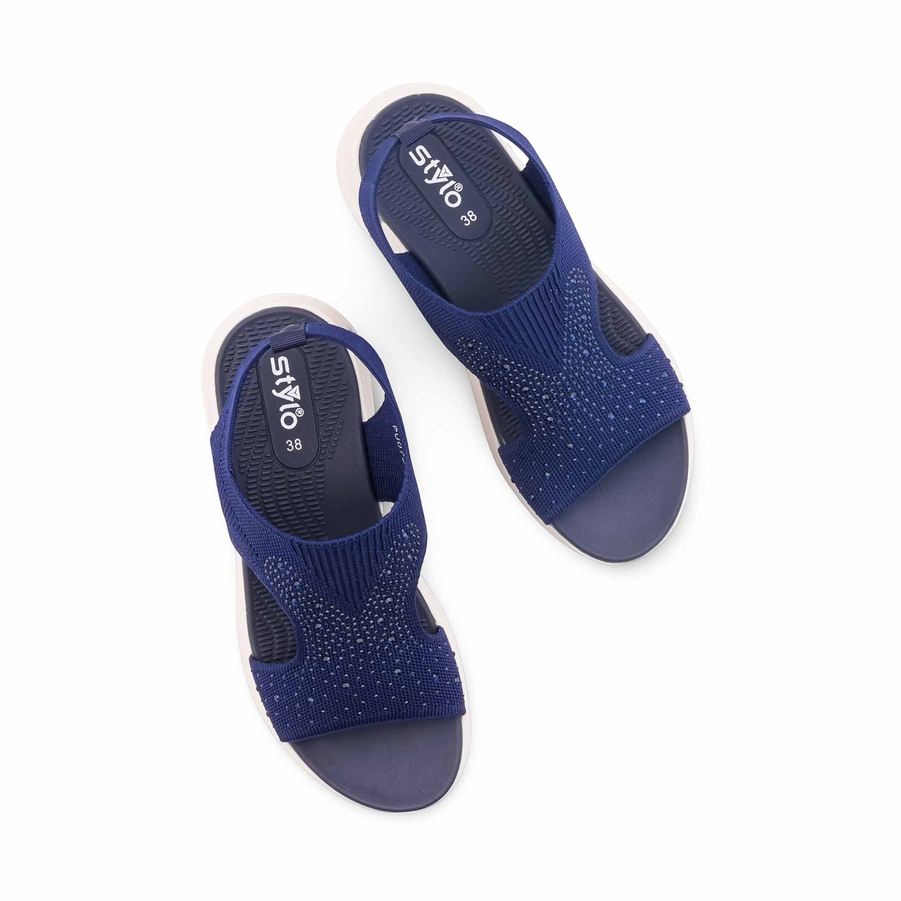 Navy Formal Sandal For Women PU0731 - Image 5