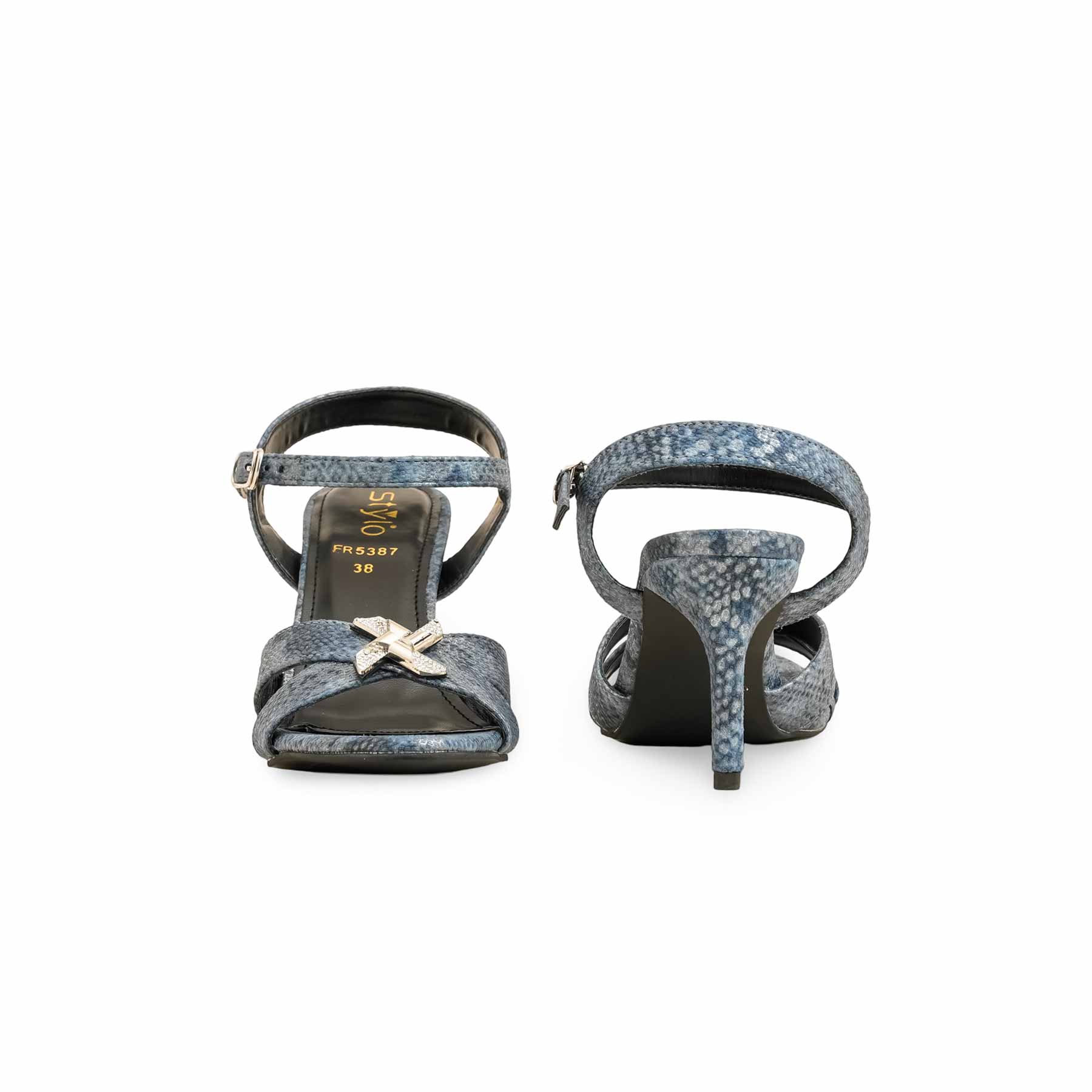 Navy Formal Sandal FR5387 - Image 4