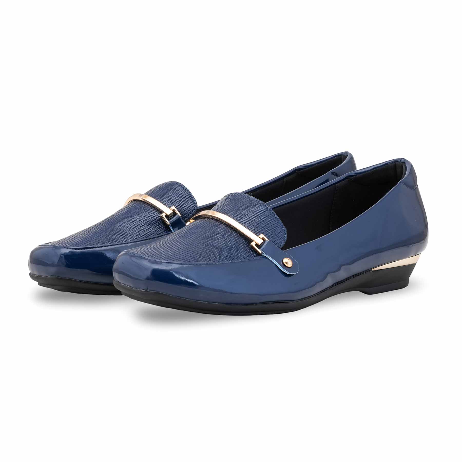 Navy Moccasin For Ladies WN4519 - Image 4