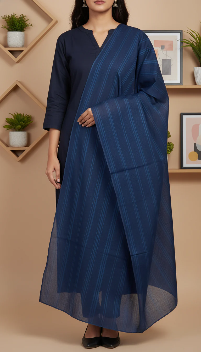 Navy Summer Stole PD6107 - Image 2