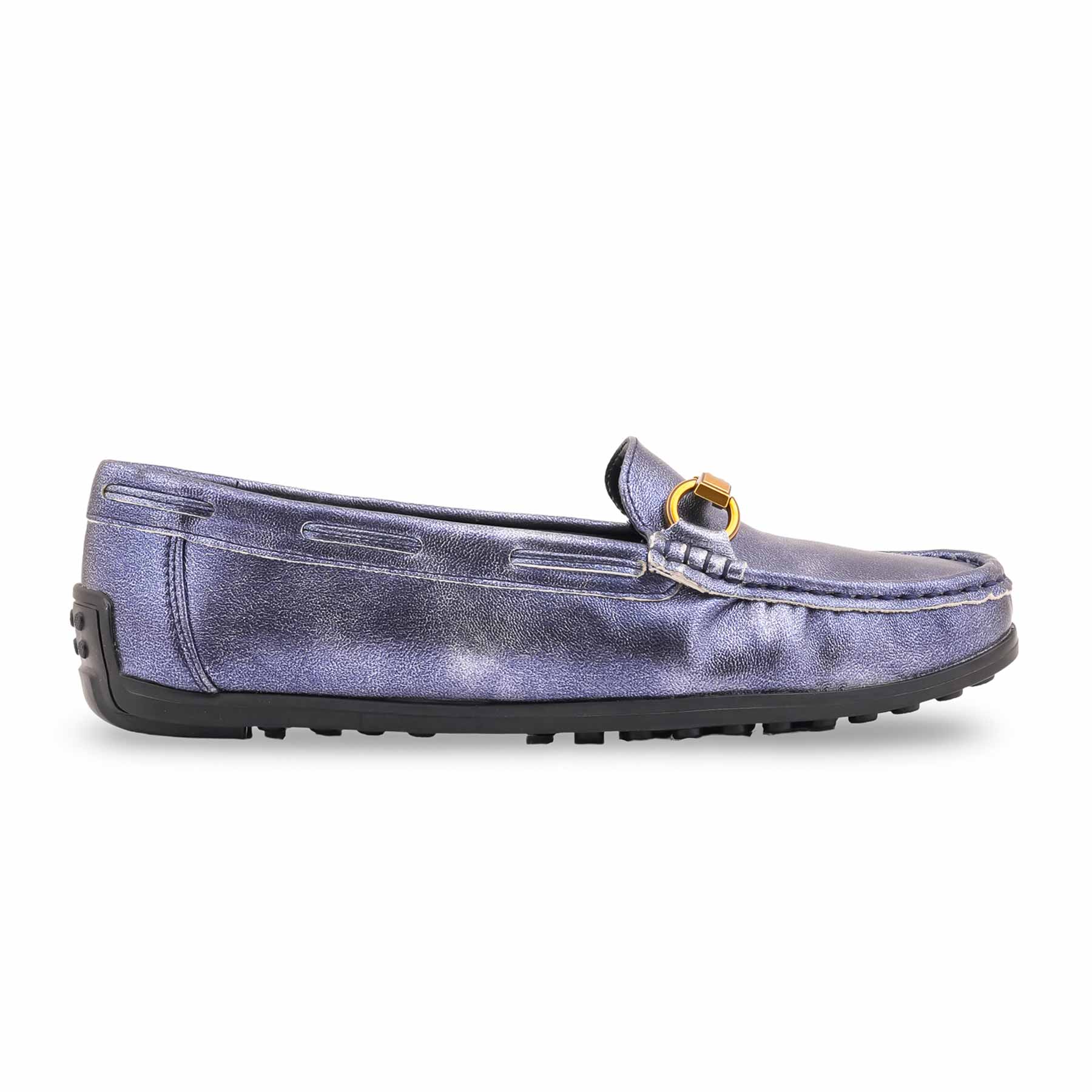 Navy Women Moccasin WN4582 - Image 2