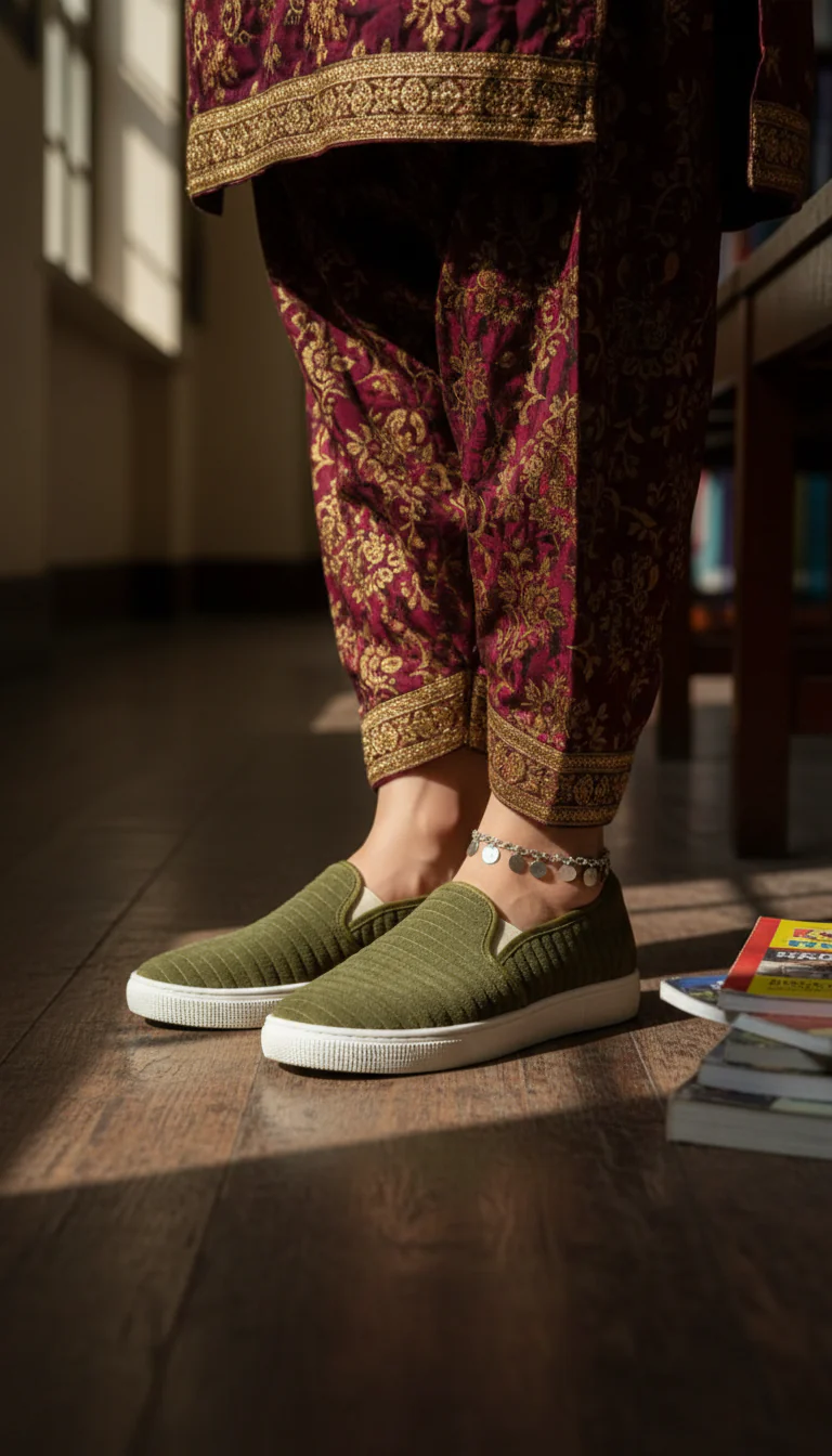 Olive Casual Sneaker WN6204 - Image 2