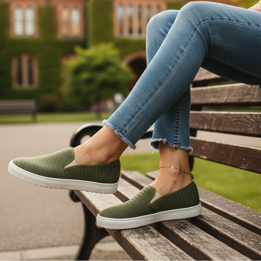 Olive Casual Sneaker WN6204 - Image 7