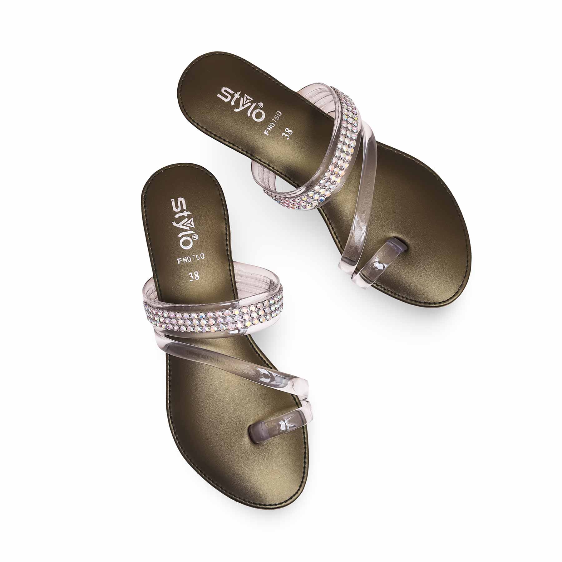 Olive Fancy Chappal FN0750 - Image 5