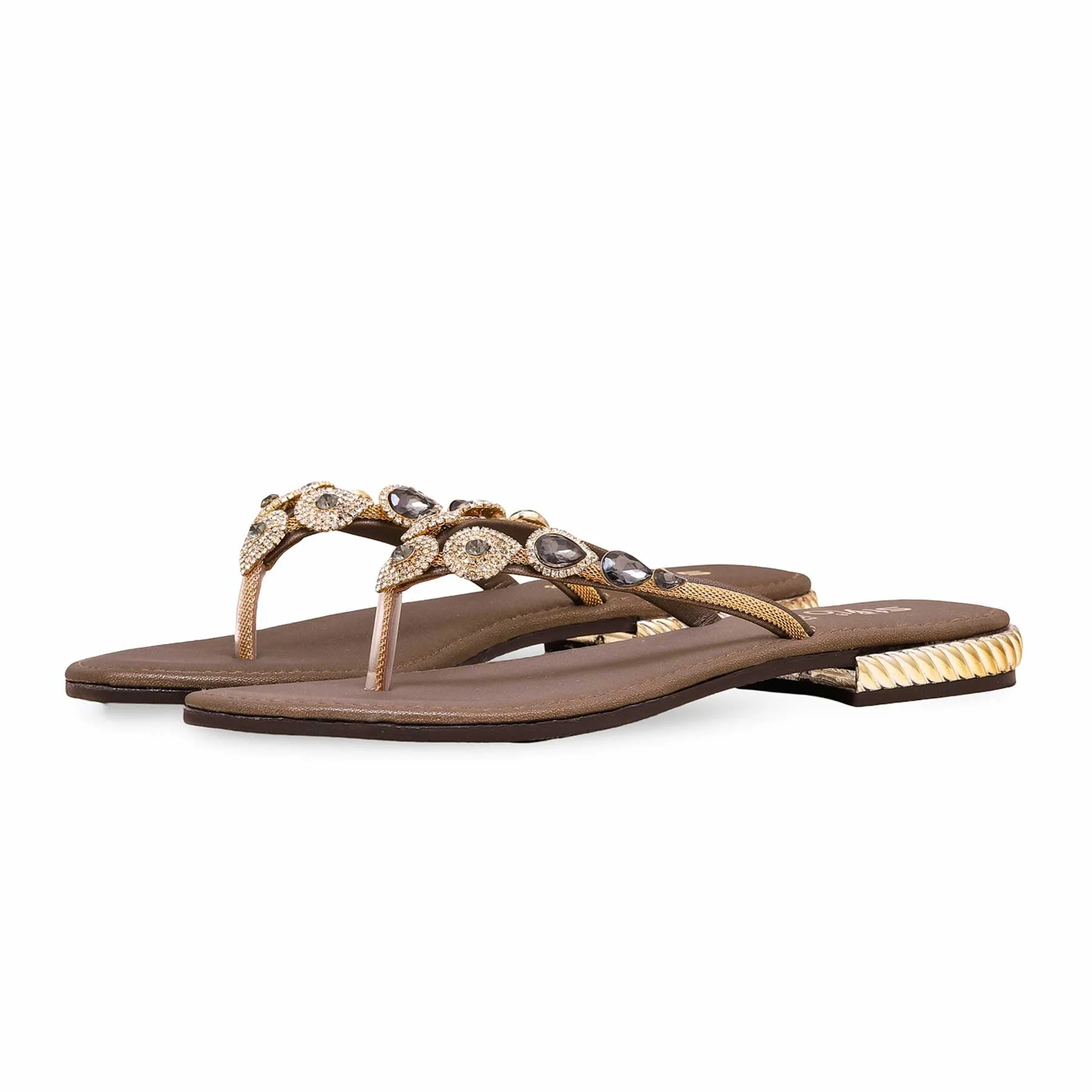 Olive Fancy Chappal FN0753 - Image 2
