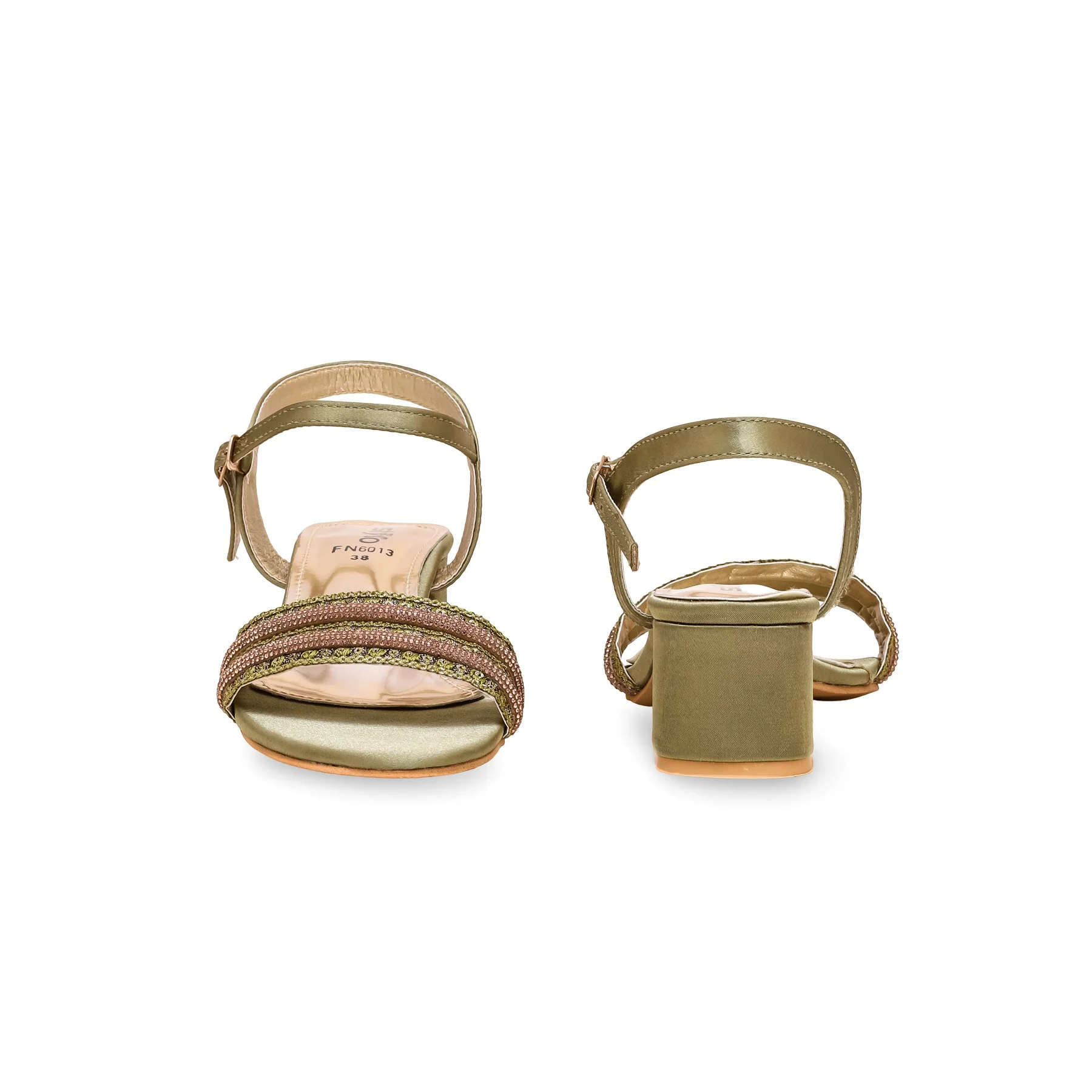 Olive Fancy Sandal FN6013 - Image 4