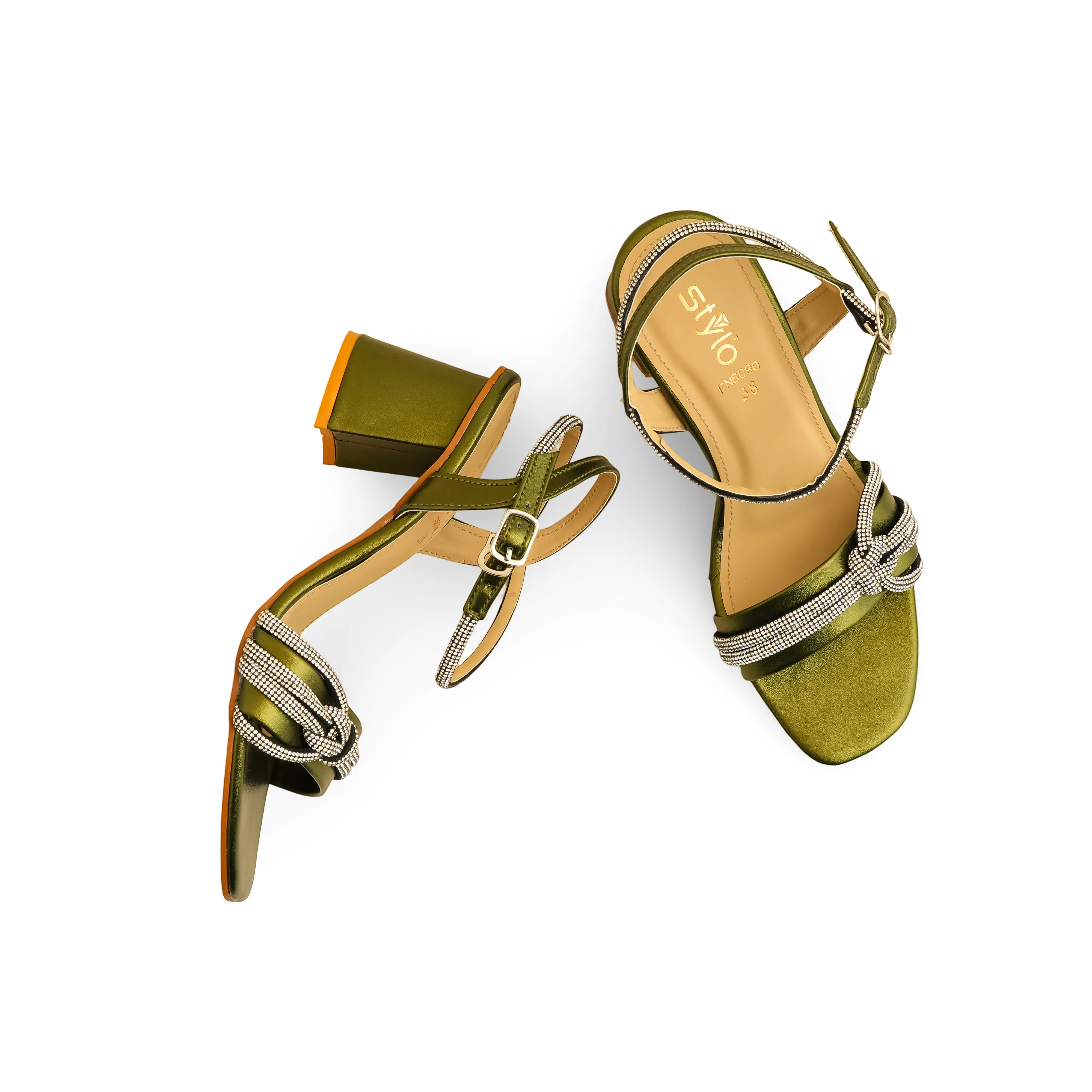 Olive Fancy Sandal FN6090 - Image 5