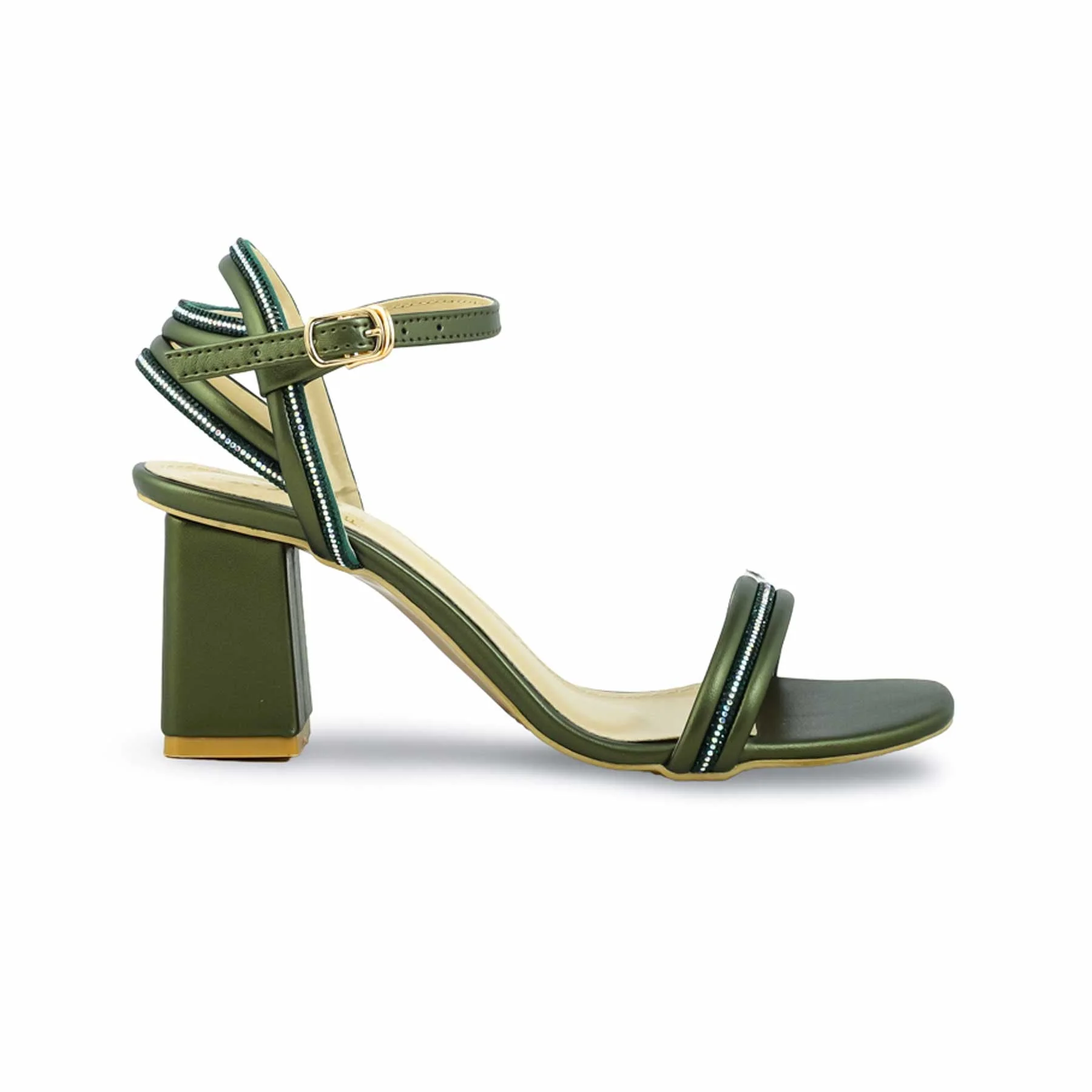 Olive Fancy Sandal FN6094 - Image 2