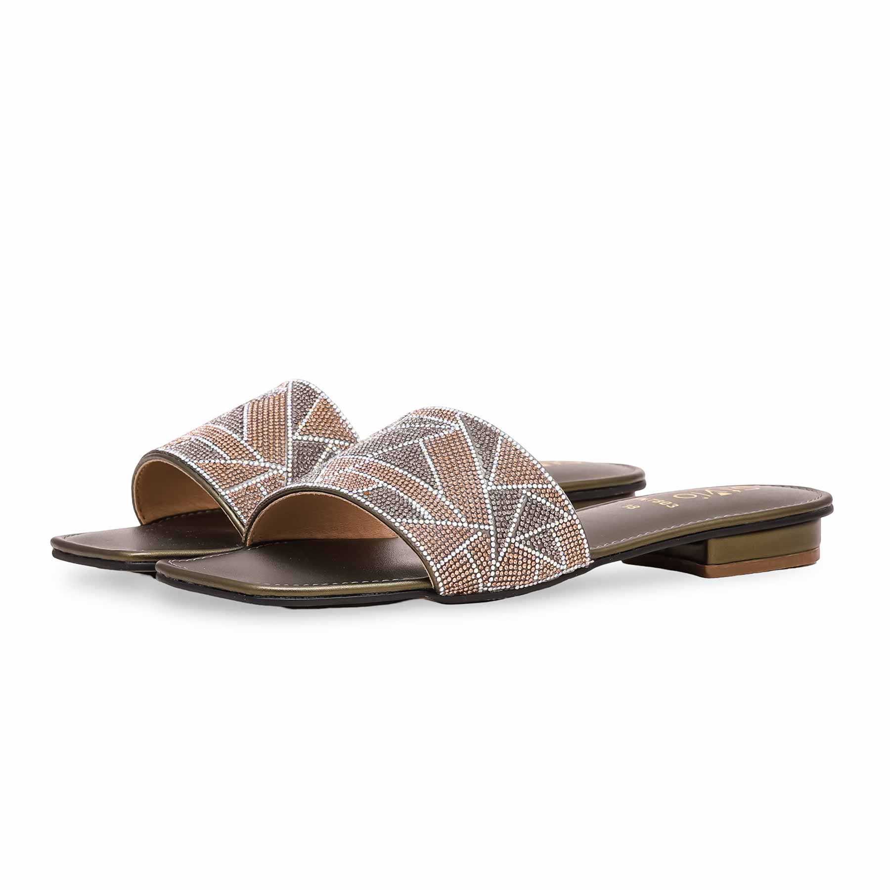 Olive Fancy Slipper FN7803 - Image 2