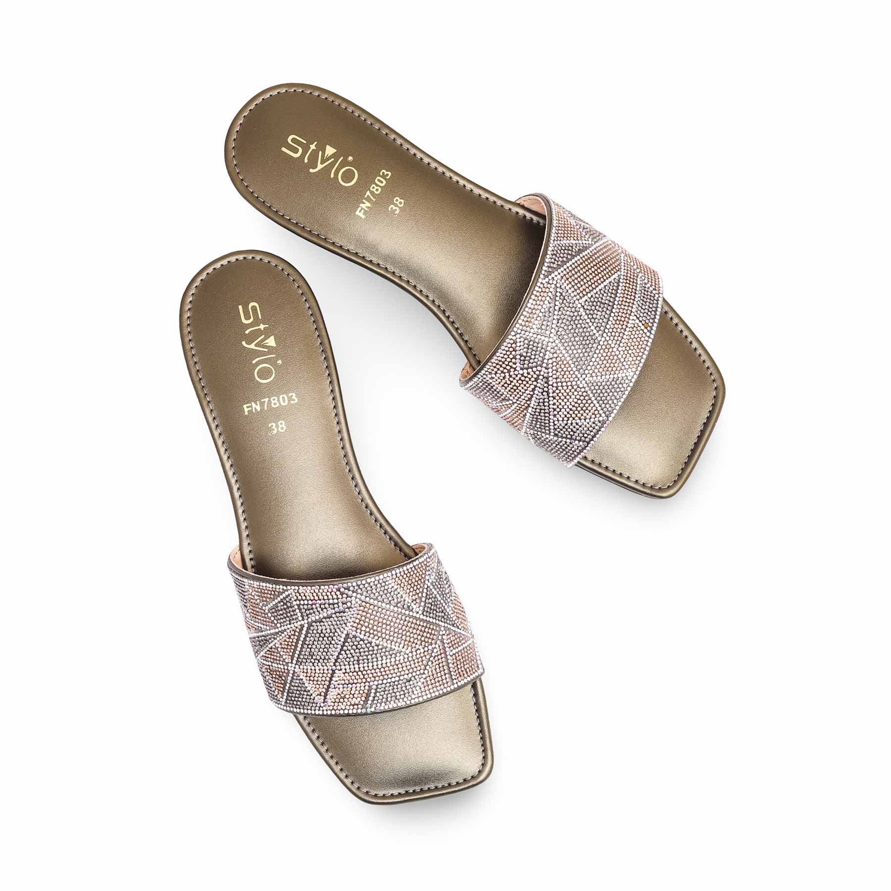 Olive Fancy Slipper FN7803 - Image 4