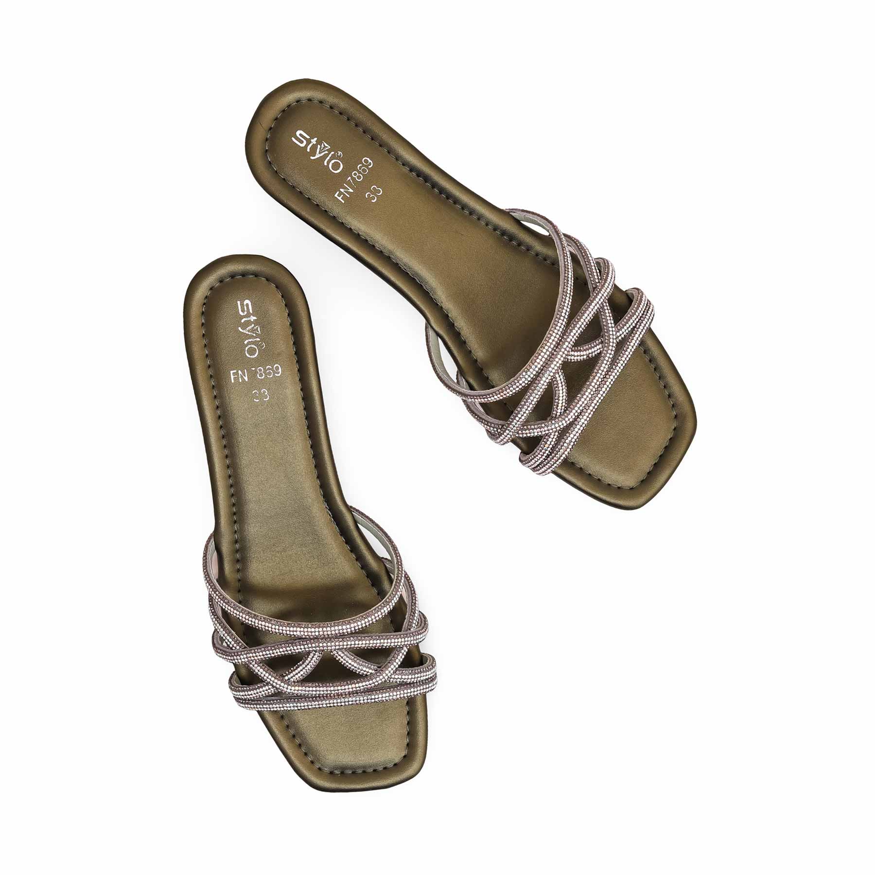Olive Fancy Slipper FN7869 - Image 5