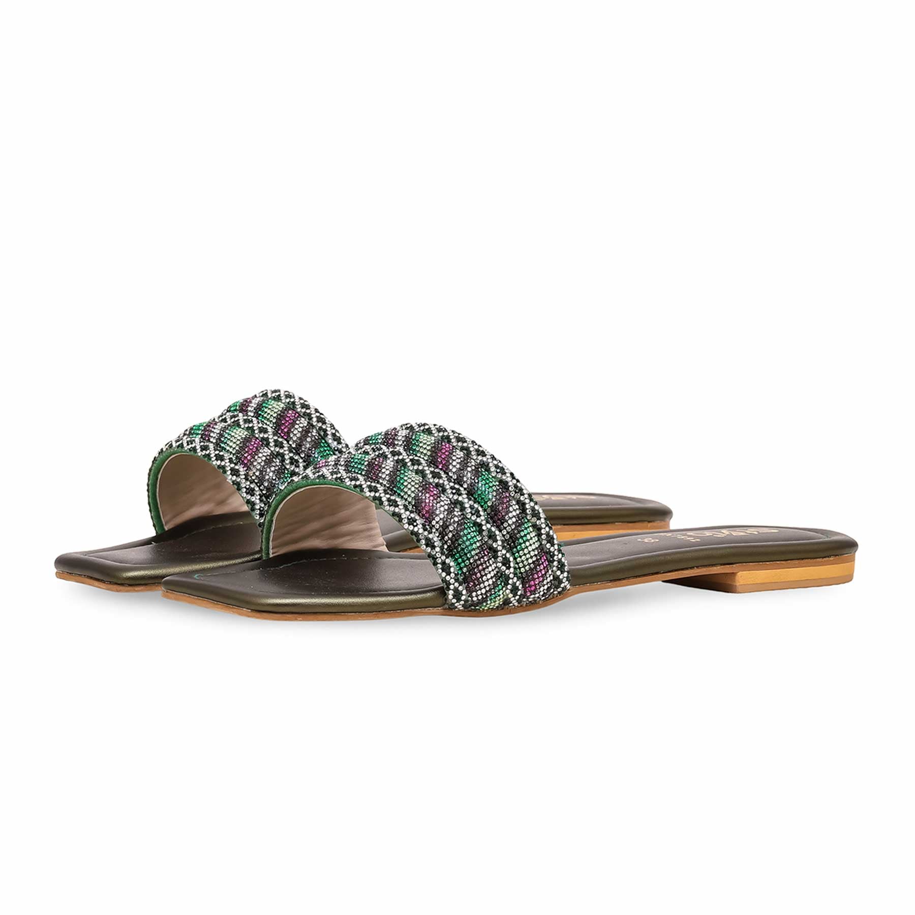 Olive Fancy Slipper FN7892 - Image 2
