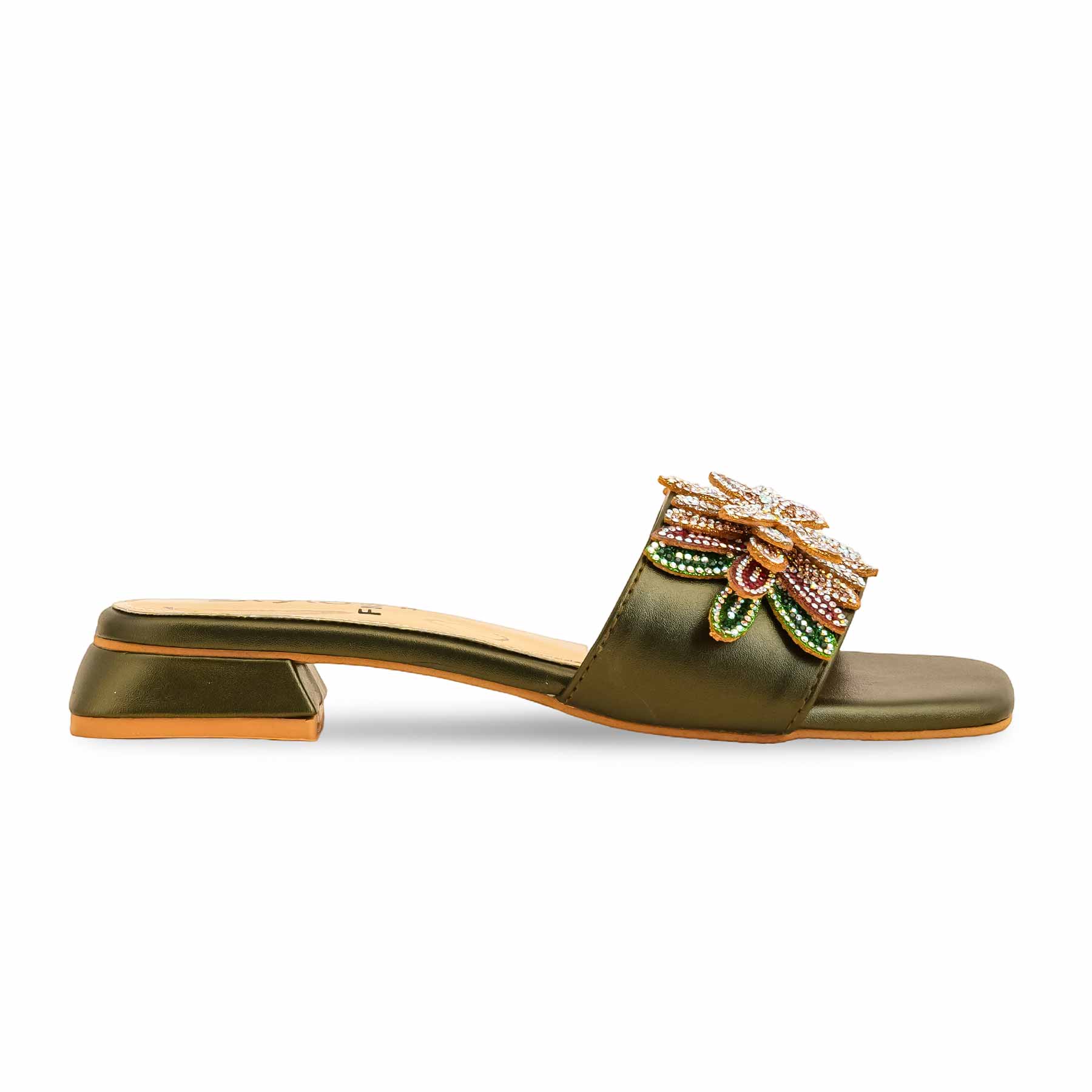 Olive Fancy Slipper FN7945 - Image 2