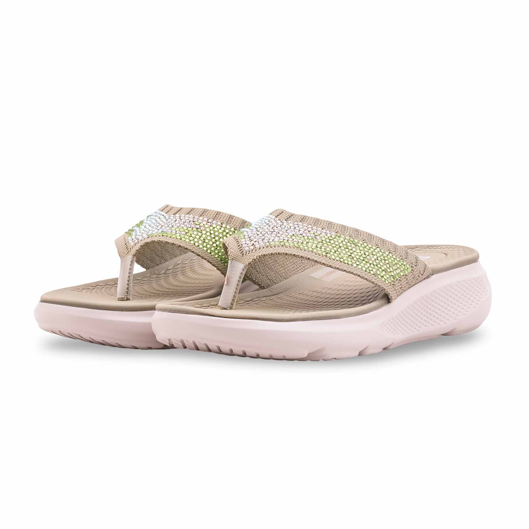 Olive Formal Chappal For Women PU0806 - Image 3