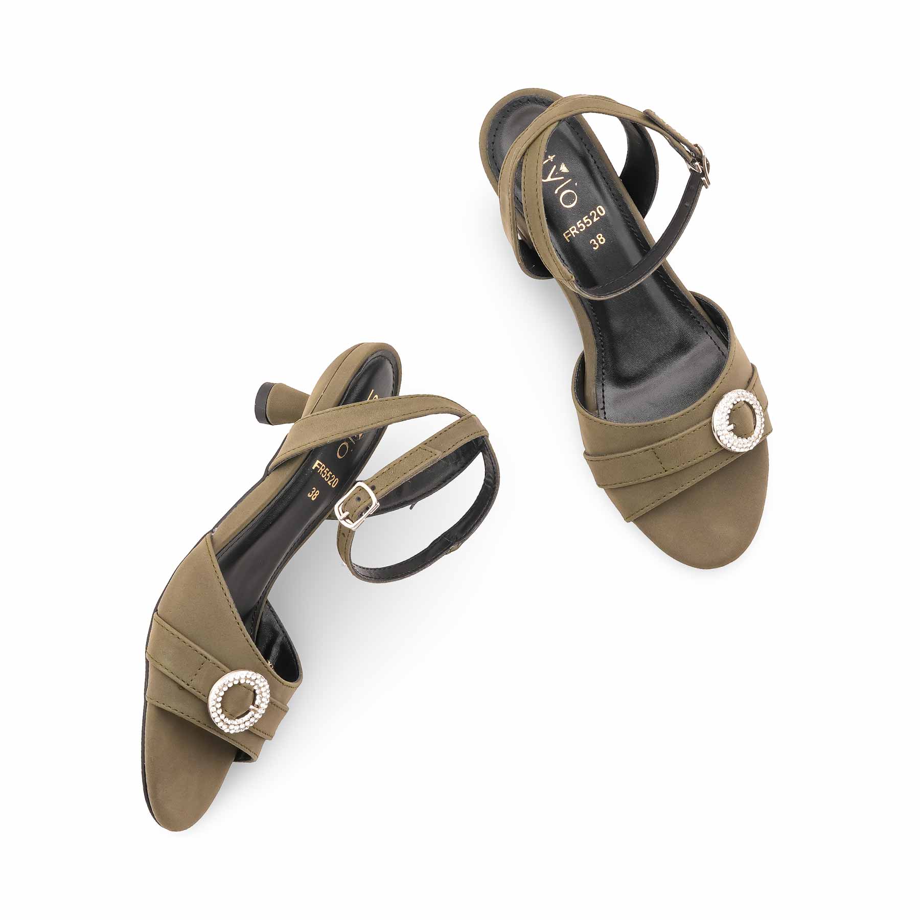 Olive Formal Sandal For Ladies FR5520 - Image 5