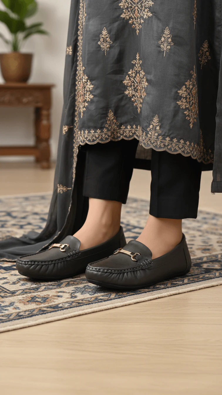 Olive Moccasin For Women LWN427 - Image 2