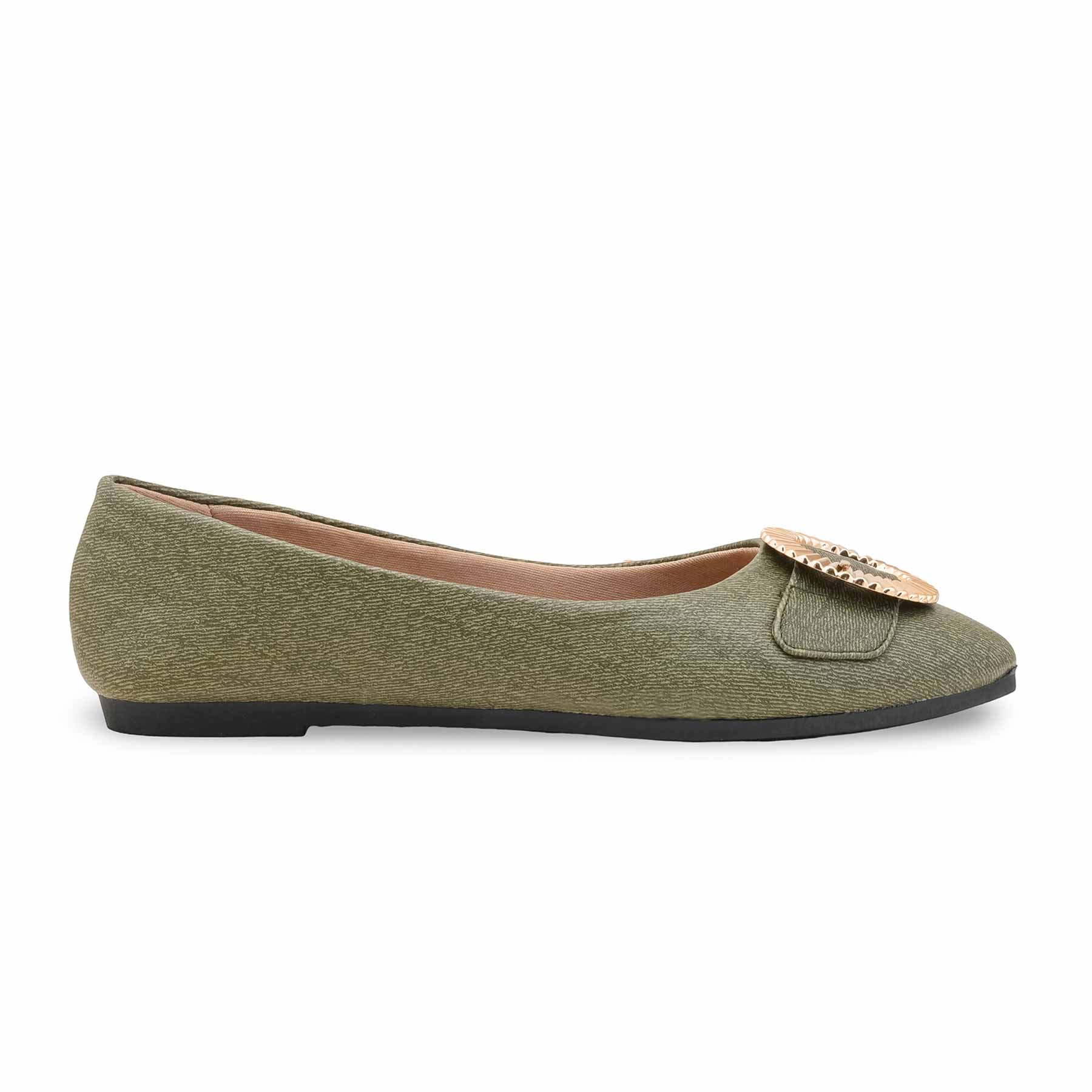 Olive Pumps For Ladies WN1302 - Image 3