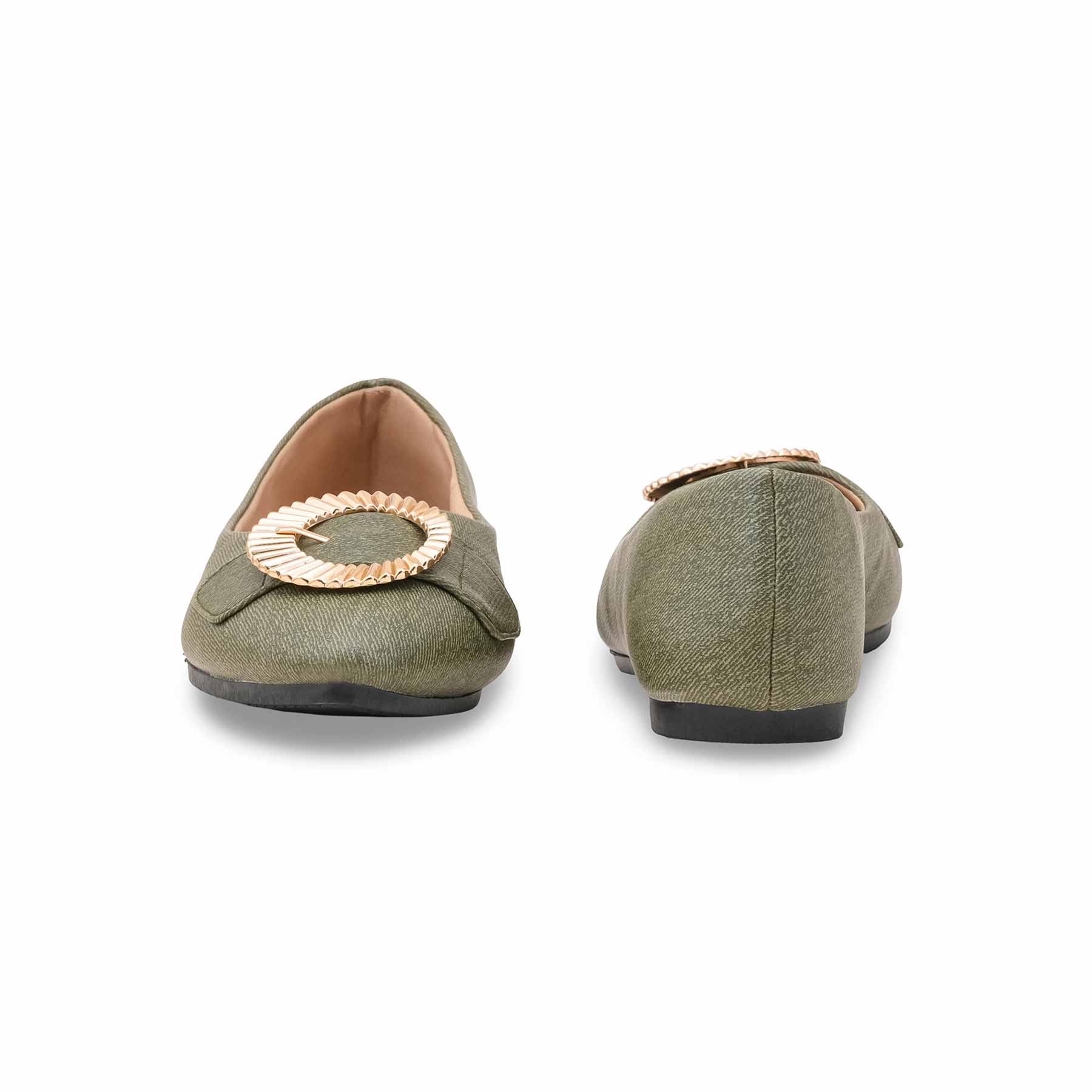 Olive Pumps For Ladies WN1302 - Image 5