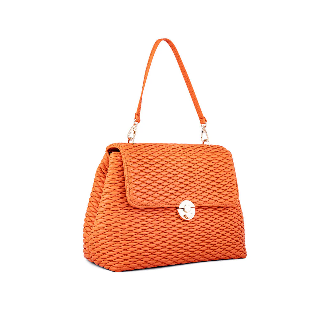 Orange Casual Hand Bag P55633 - Image 3