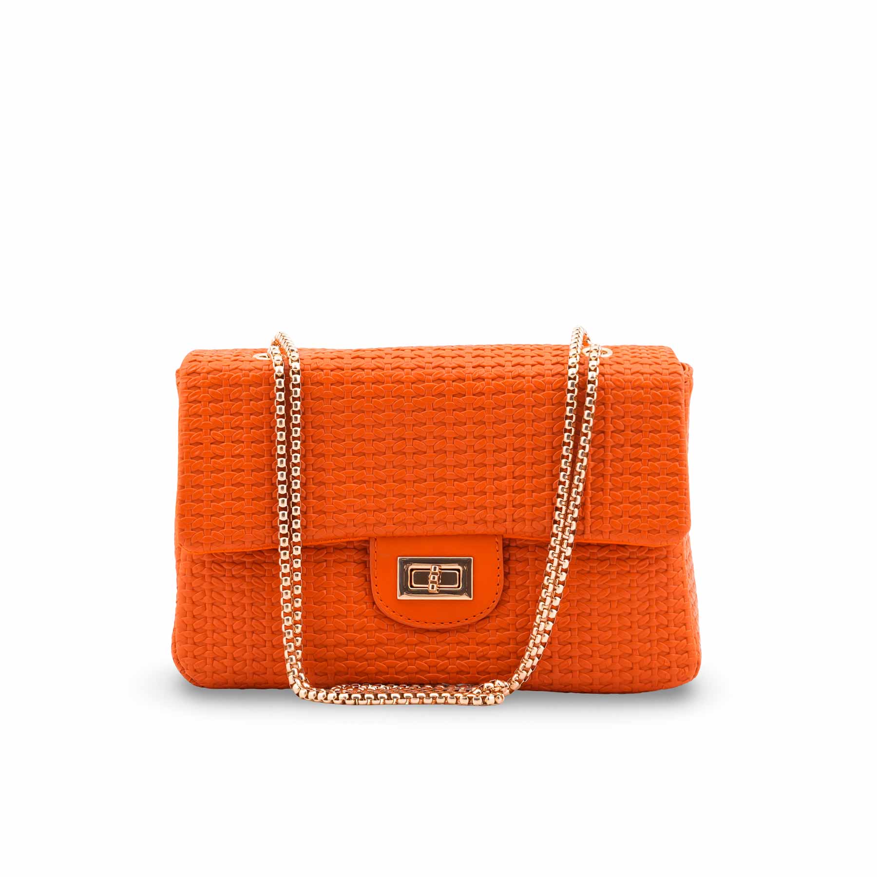 Orange Casual Pouch For Women P97708 - Image 2