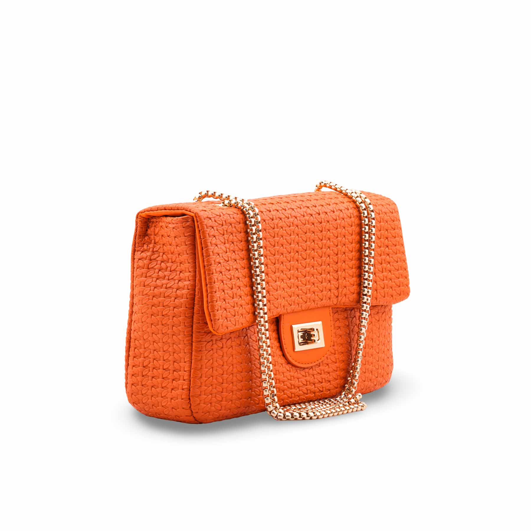 Orange Casual Pouch For Women P97708 - Image 3