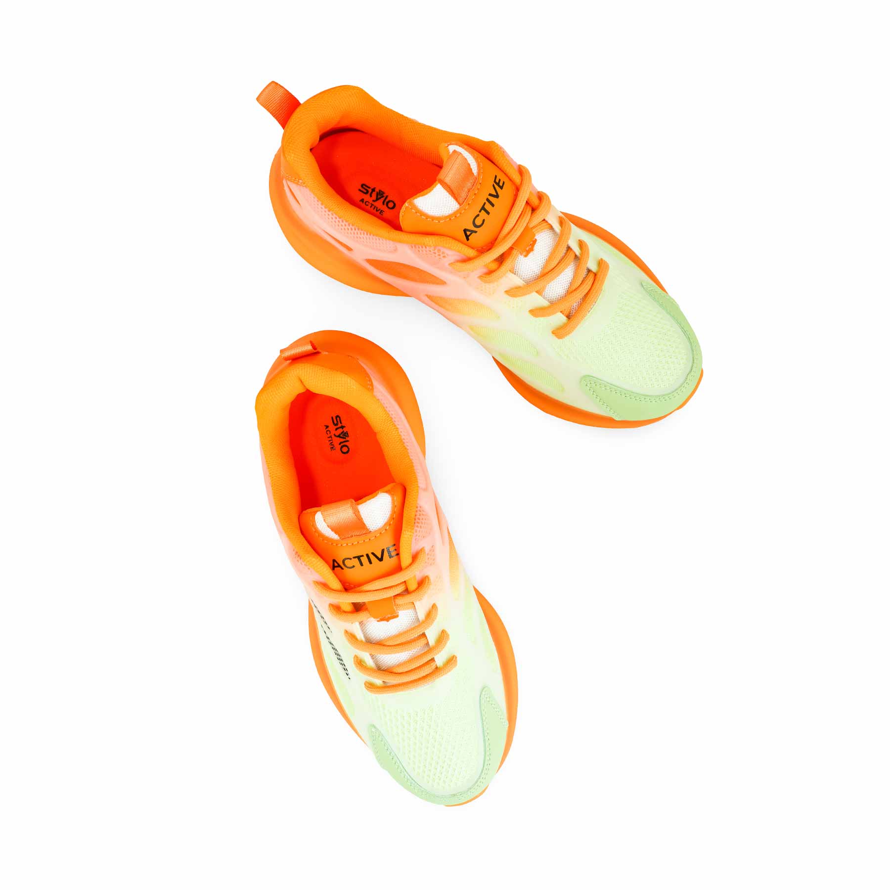 Orange Casual Sneaker For Women AT7348 - Image 5