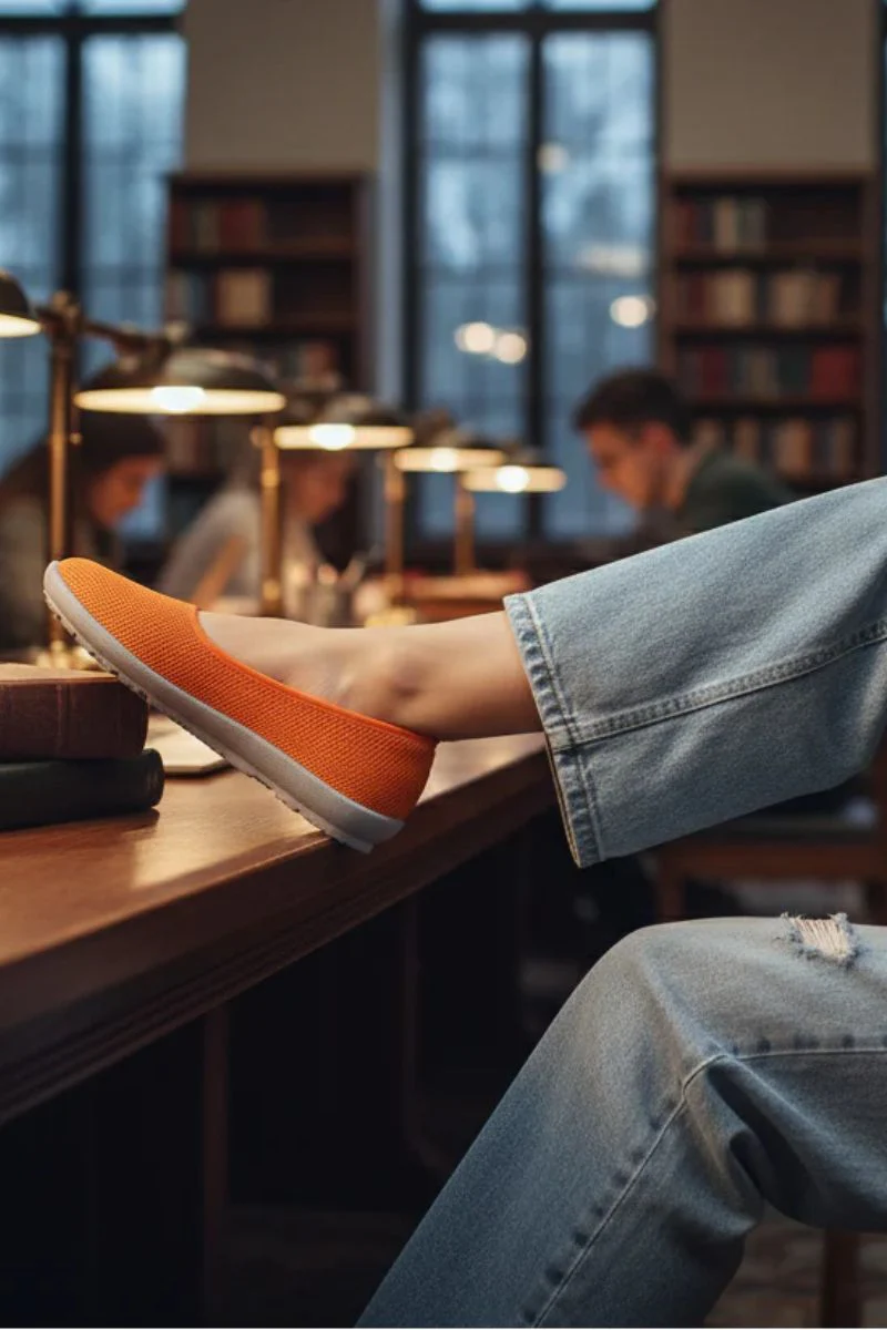 Orange Casual Sneaker WN6202 - Image 2