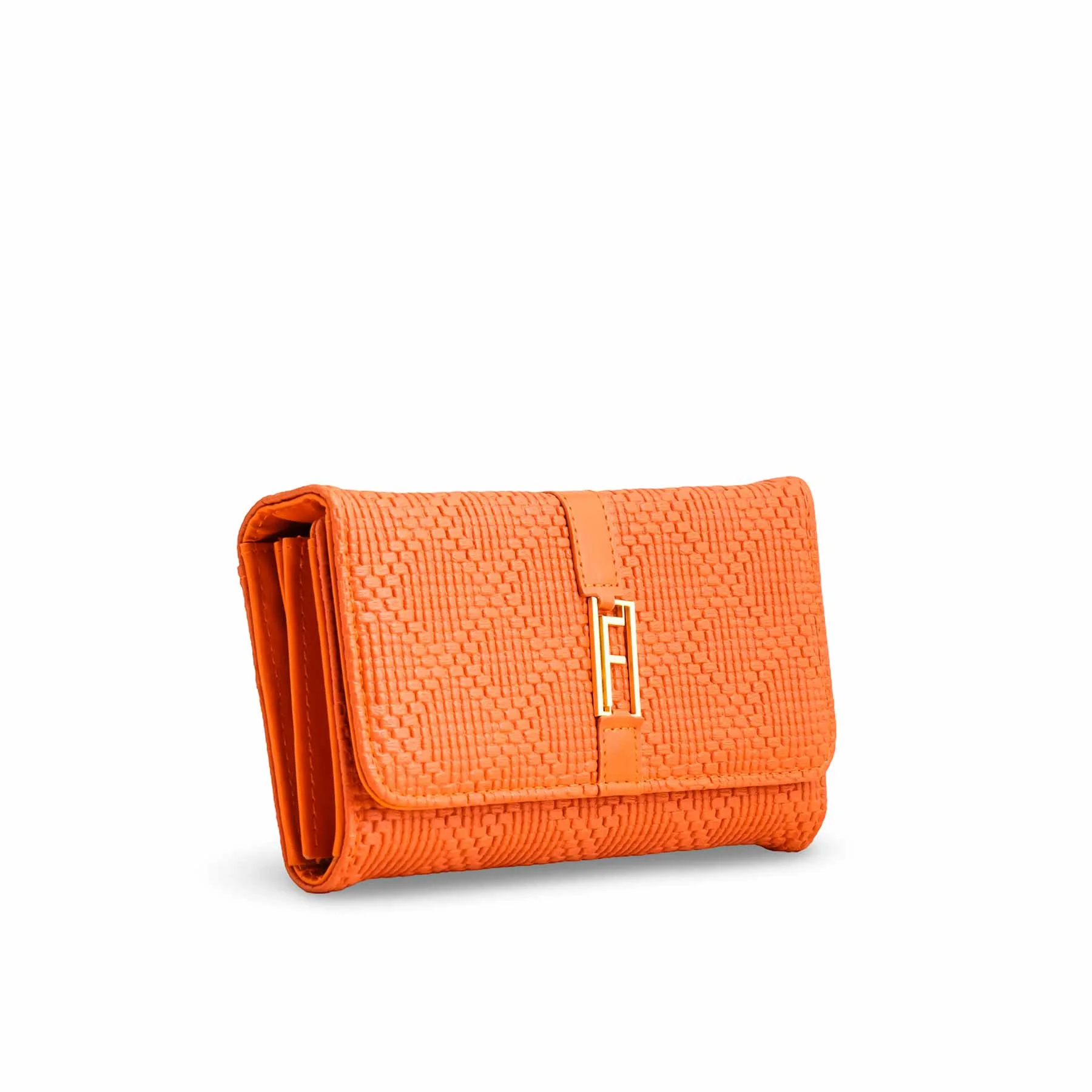 Orange Casual Wallet For Ladies P70969 - Image 3