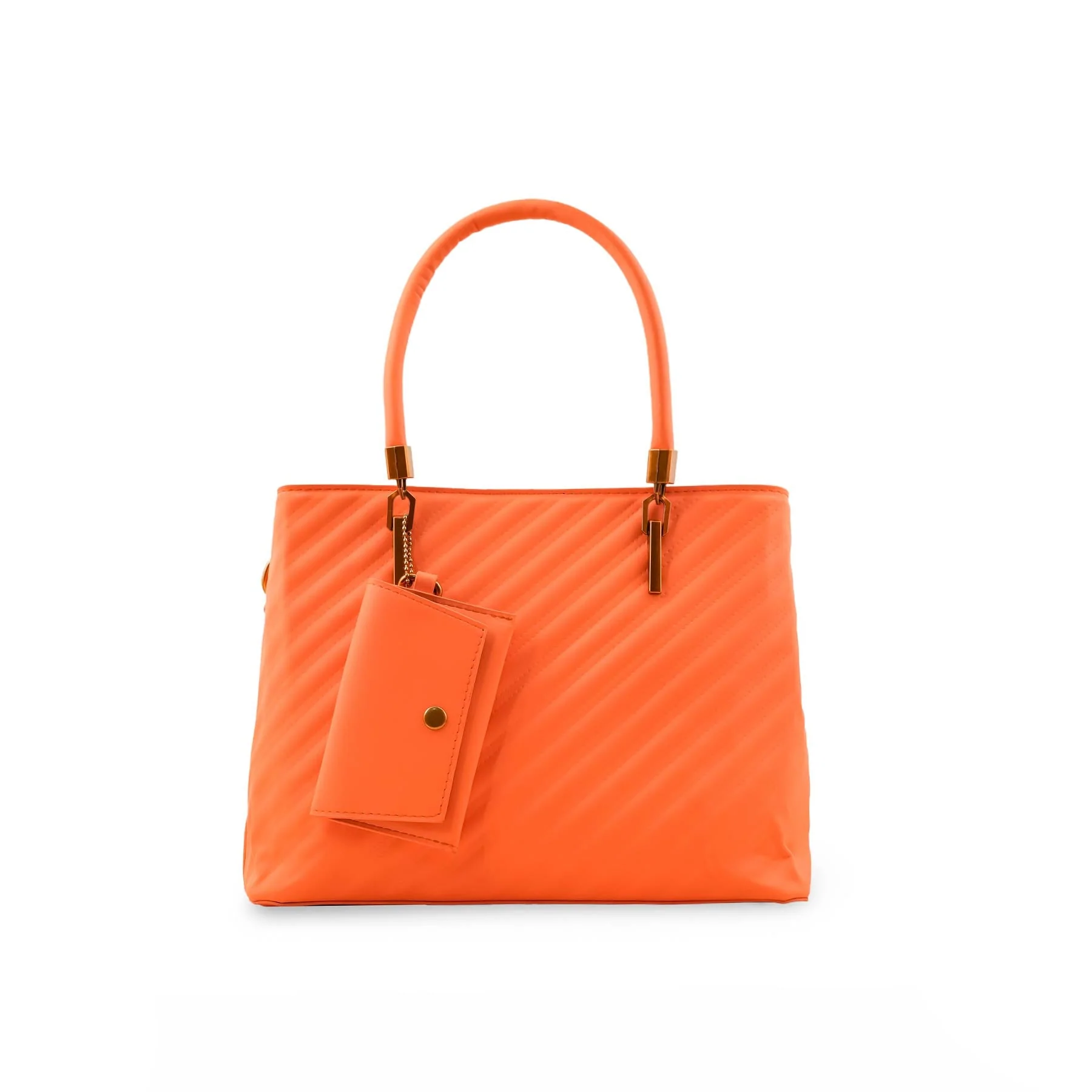 Orange Formal Hand Bag For Ladies P36153 - Image 2