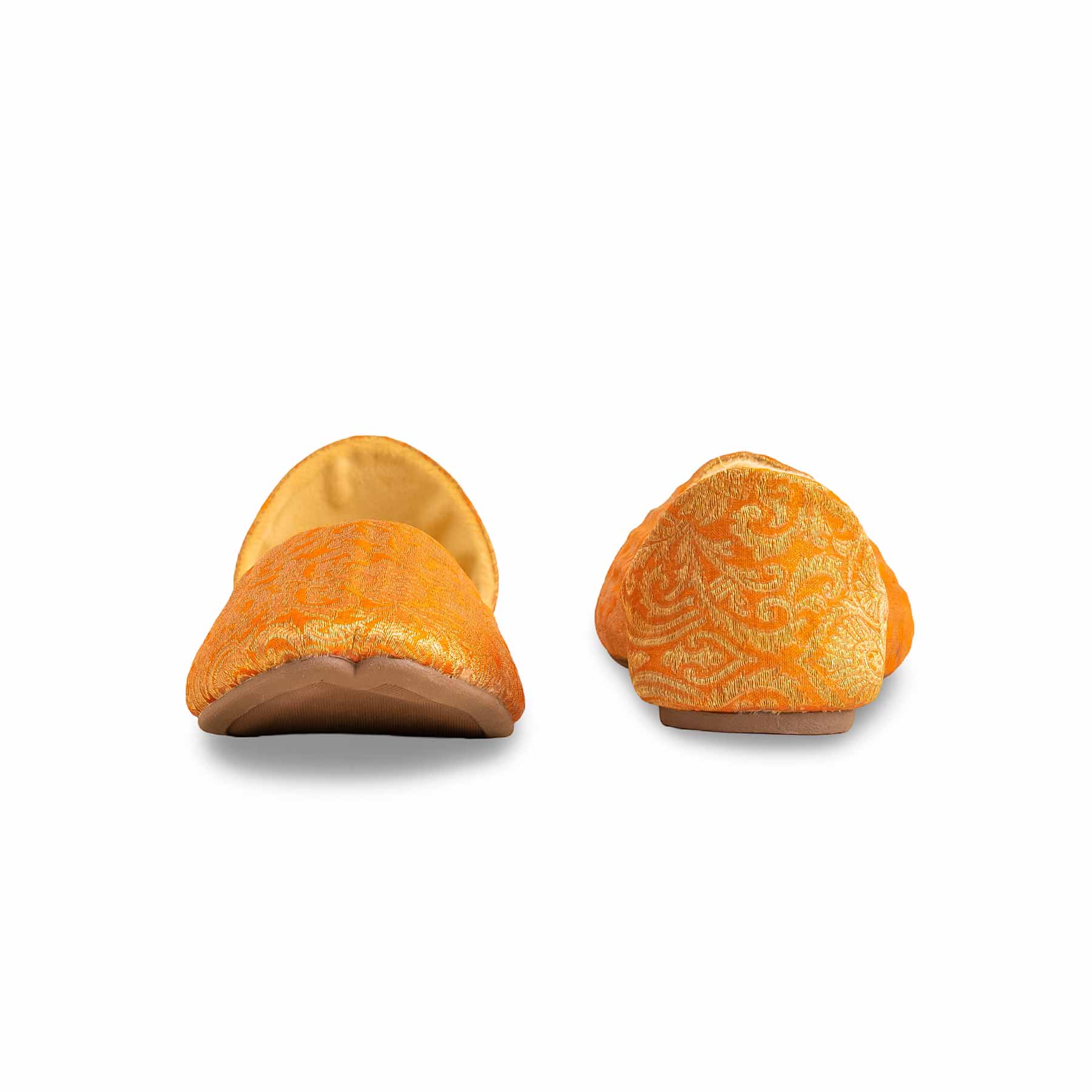 Orange Formal Khussa For Women EC8230 - Image 3