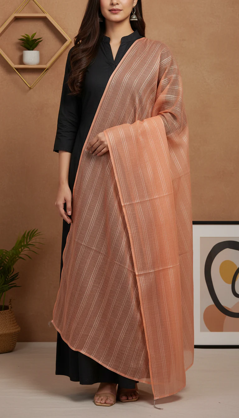 Orange Summer Stole PD6107 - Image 2