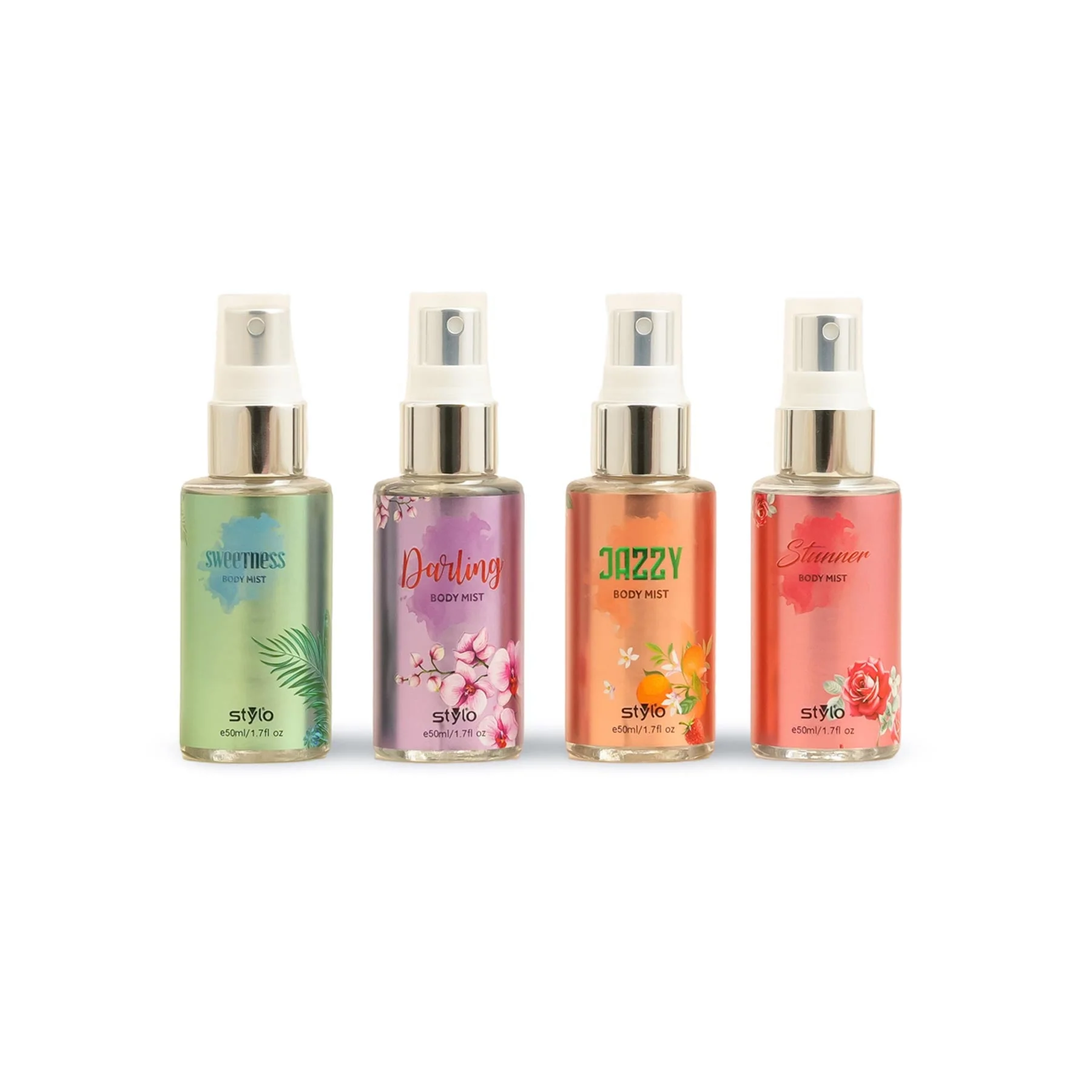 Pack of Four Body Mists For Women PR2048 - Image 2