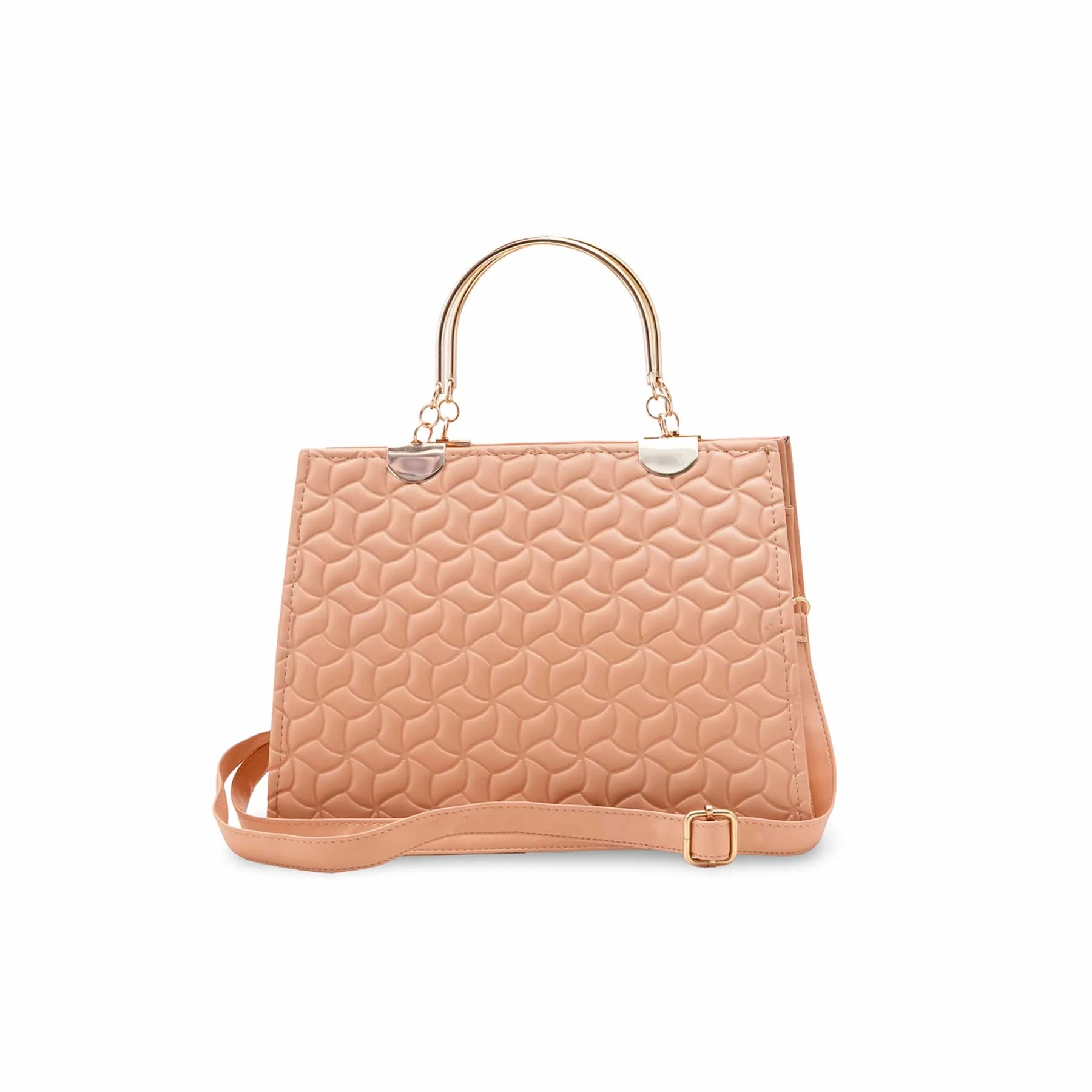 Peach Casual Hand Bag For Women P56224 - Image 2