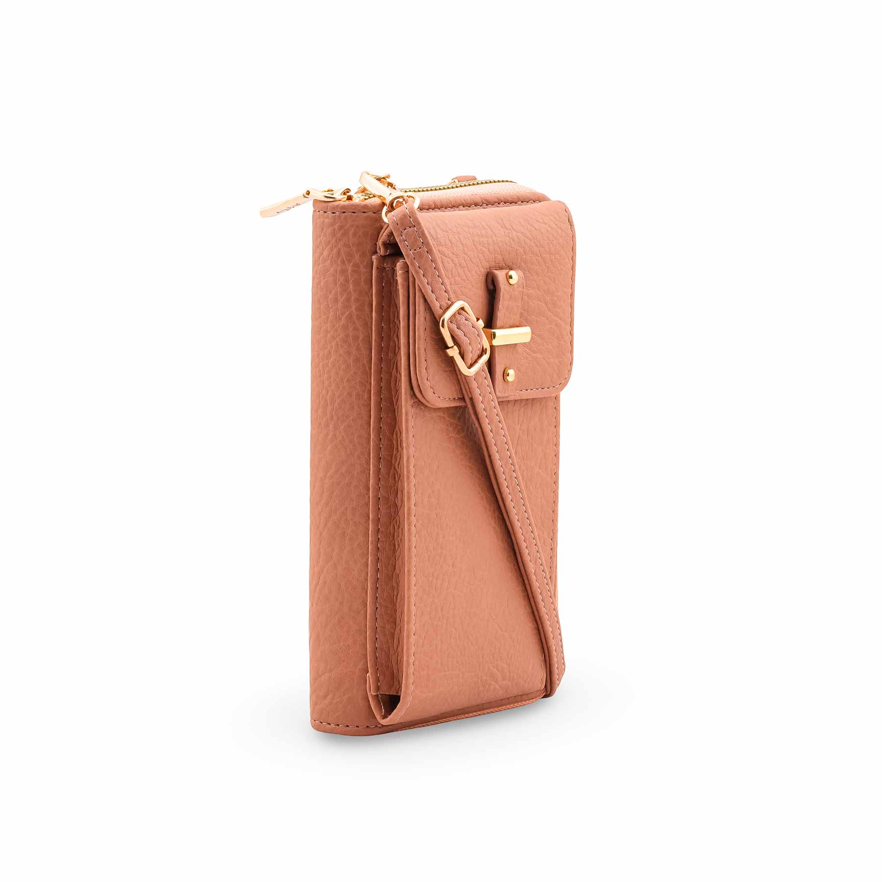 Peach Casual Pouch For Women P97701 - Image 3