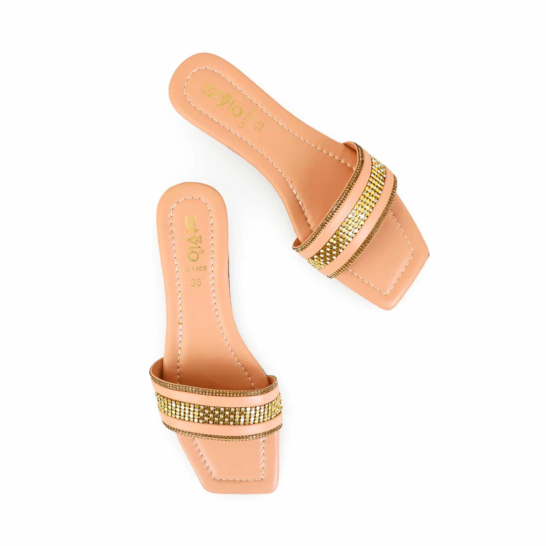 Peach Casual Slipper CL1905 - Image 5