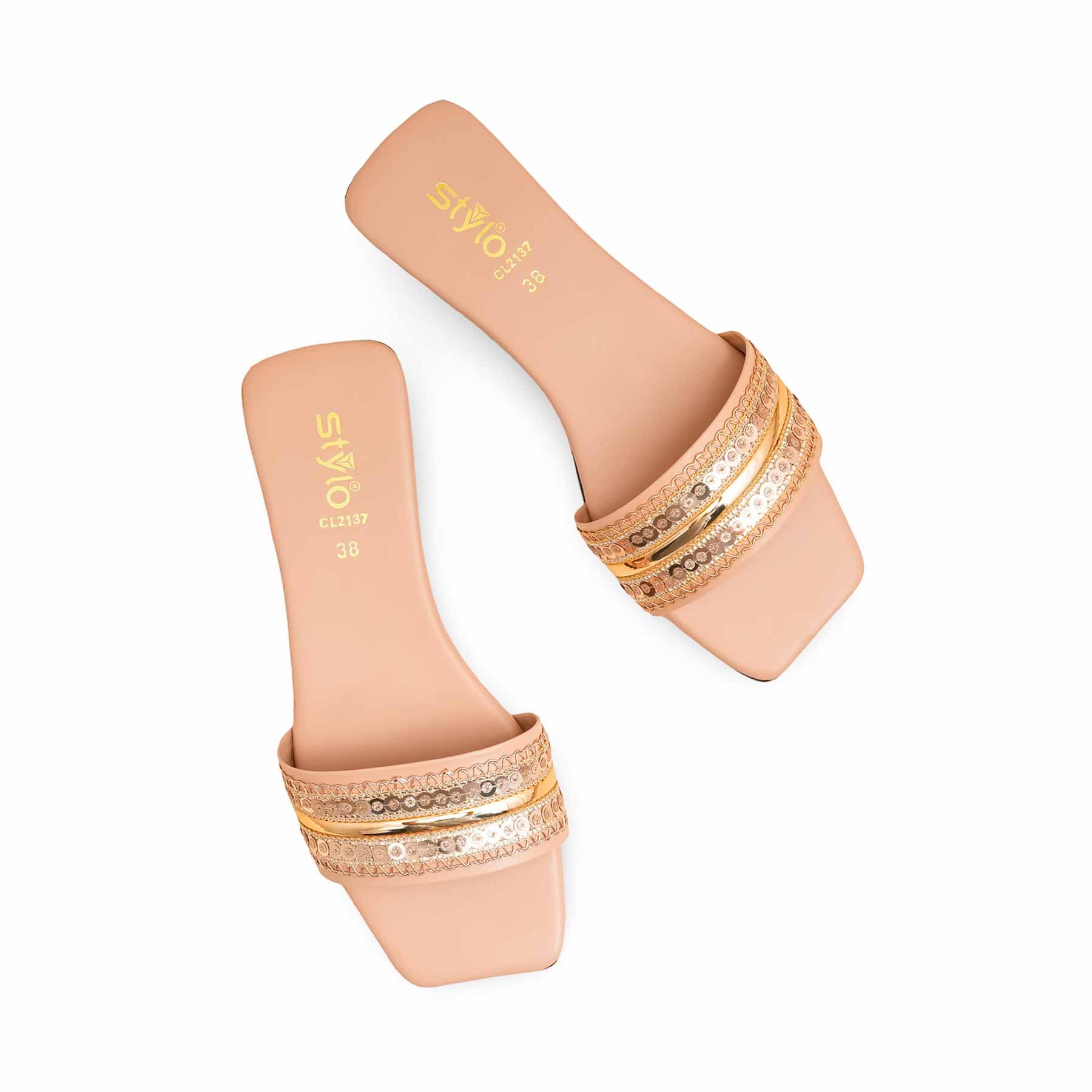 Peach Casual Slipper CL2137 - Image 5