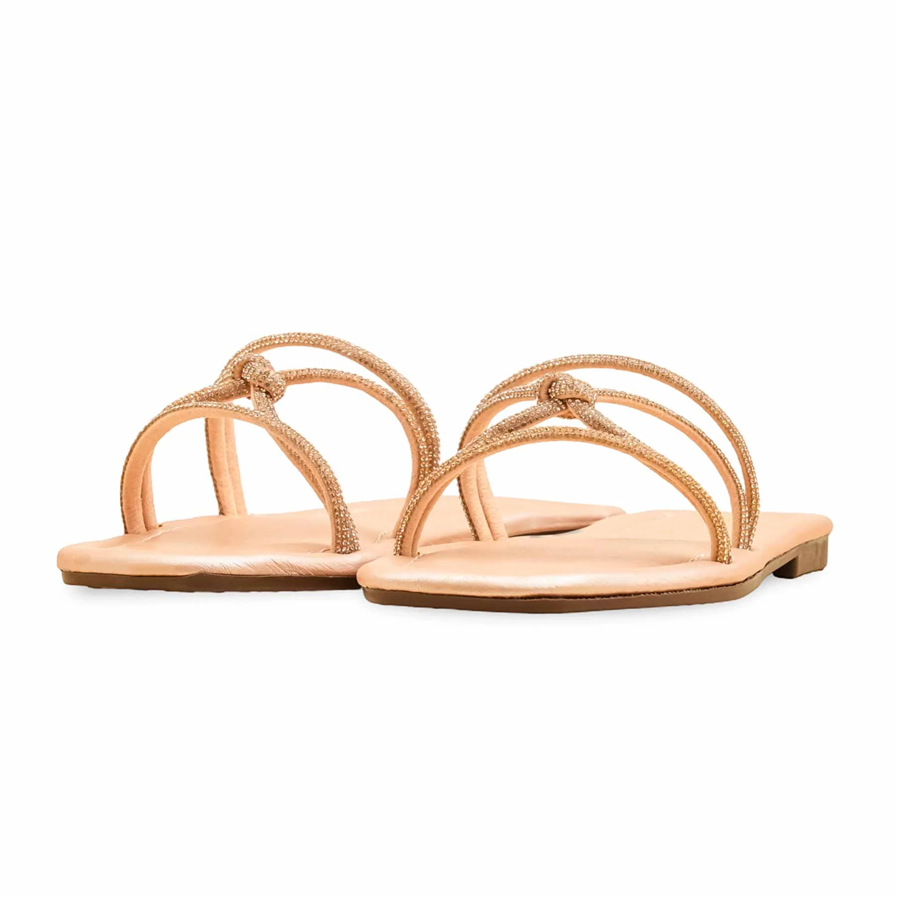 Peach Casual Slipper For Ladies CL2087 - Image 3