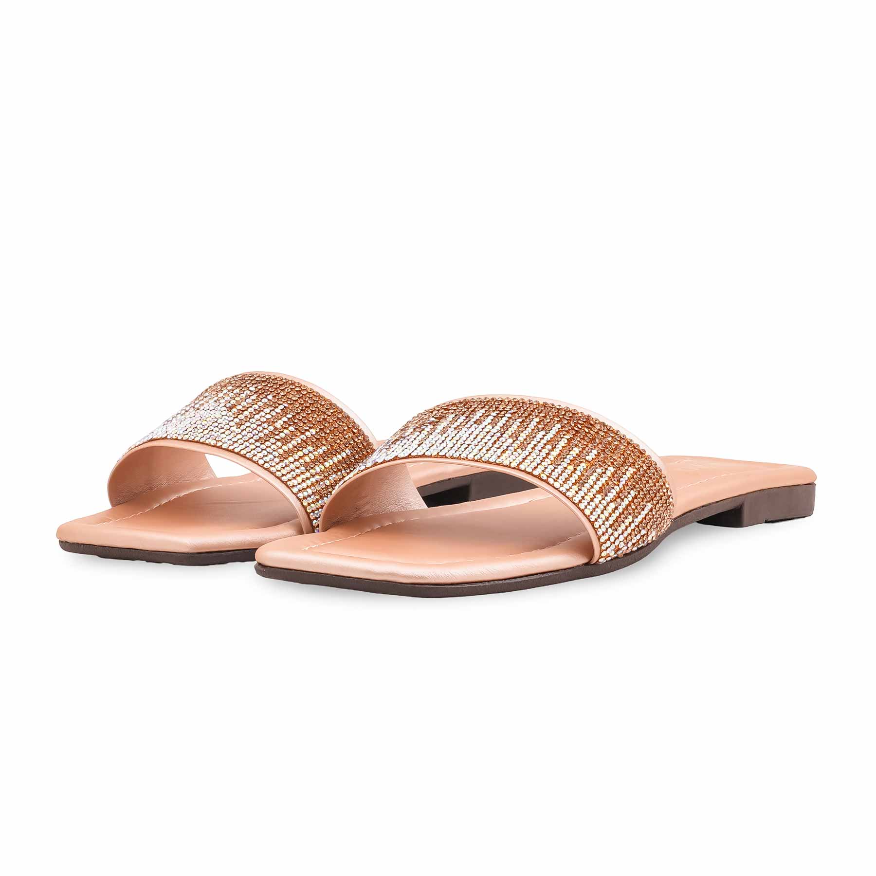 Peach Casual Slipper For Ladies CL2158 - Image 3