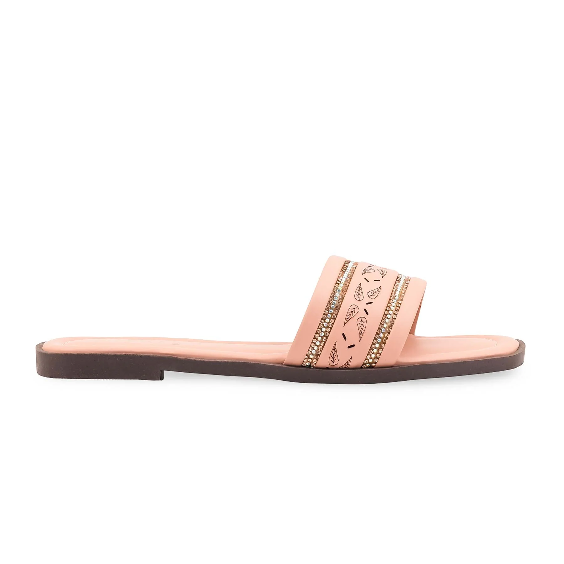 Peach Casual Slipper For Ladies CL2163 - Image 2