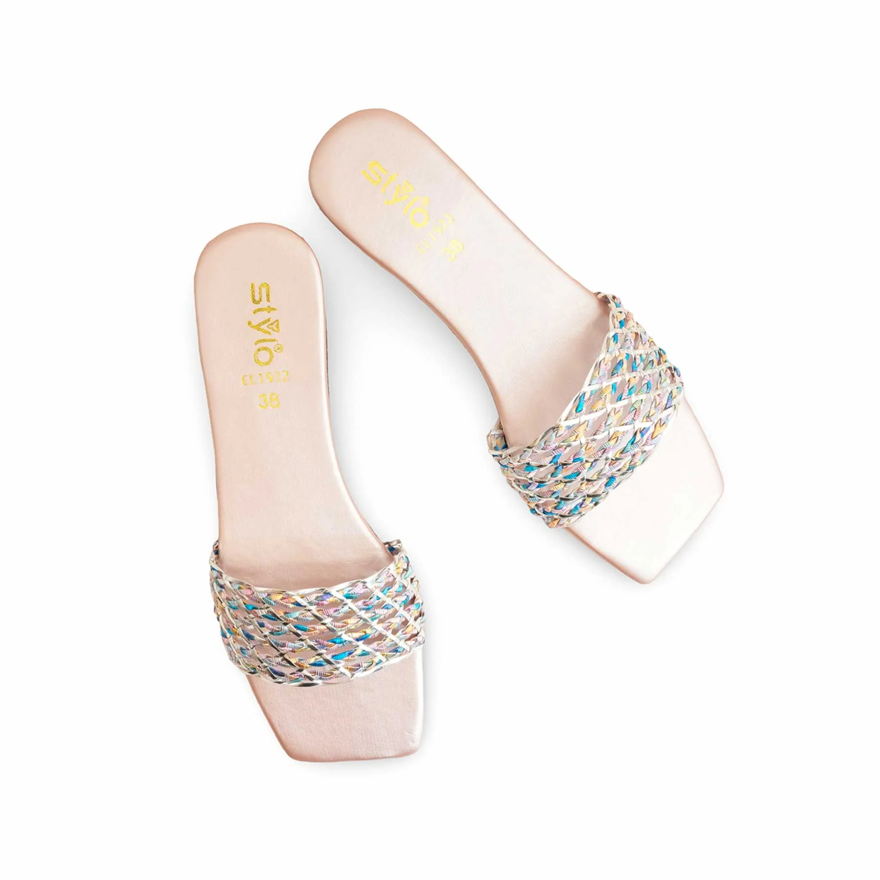 Peach Casual Slipper For Women CL1922 - Image 5