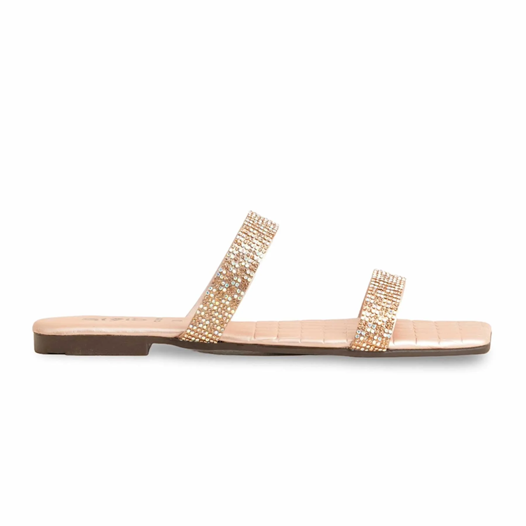 Peach Casual Slippers For Ladies CL1997 - Image 2
